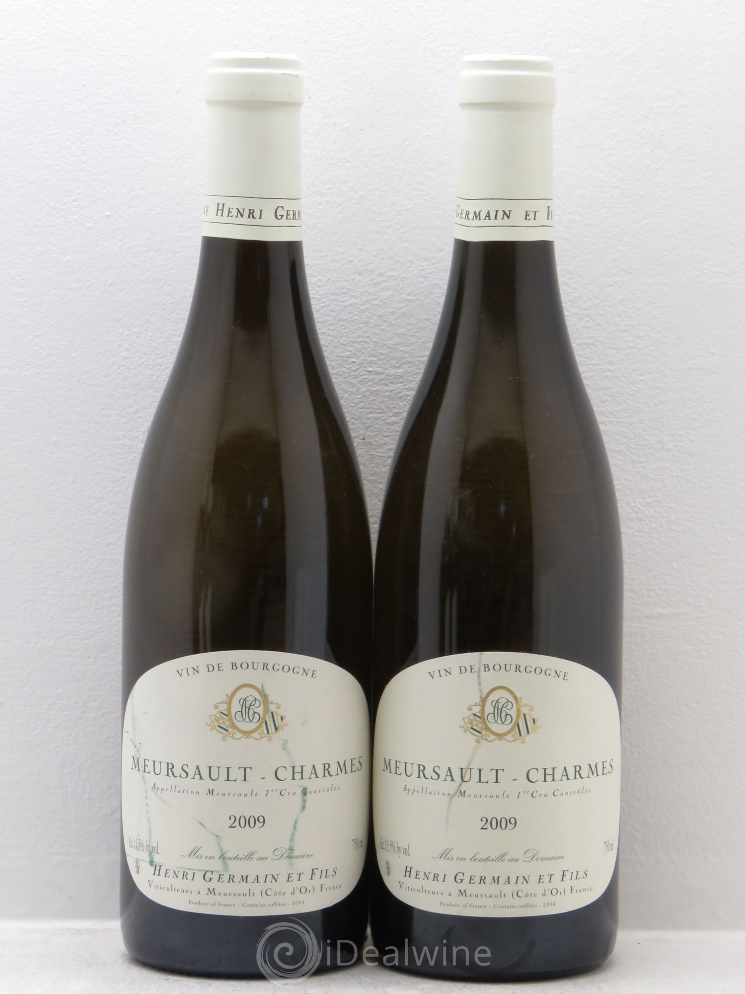 Meursault 1er Cru Henri Germain 2009 - Lot de 2 bouteilles - 0