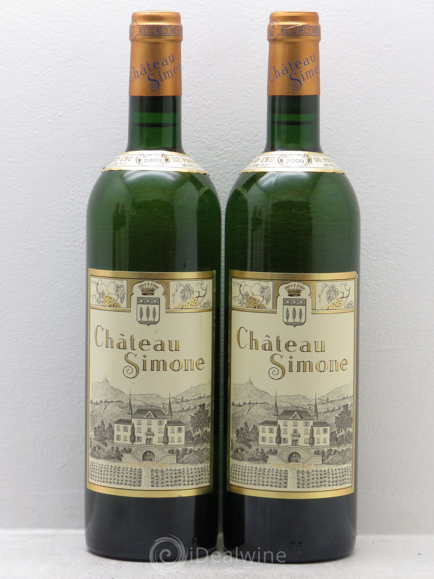 Palette Château Simone Famille Rougier 2009 - Posten von 2 Flaschen - 0