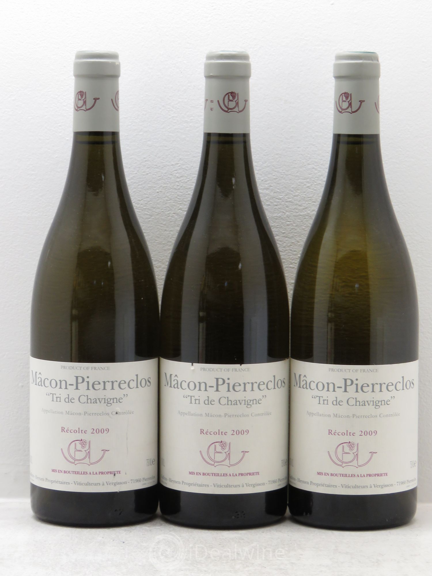 Mâcon-Pierreclos Tri de Chavigne Guffens-Heynen 2009 - Lot de 3 bouteilles - 0