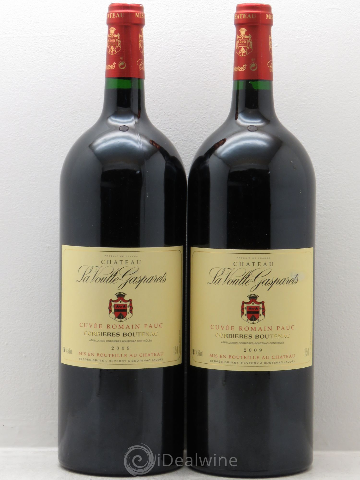 Corbières Boutenac La Voulte-Gasparets Cuvée Romain Pauc Patrick Reverdy 2009 - Lot de 2 magnums - 0