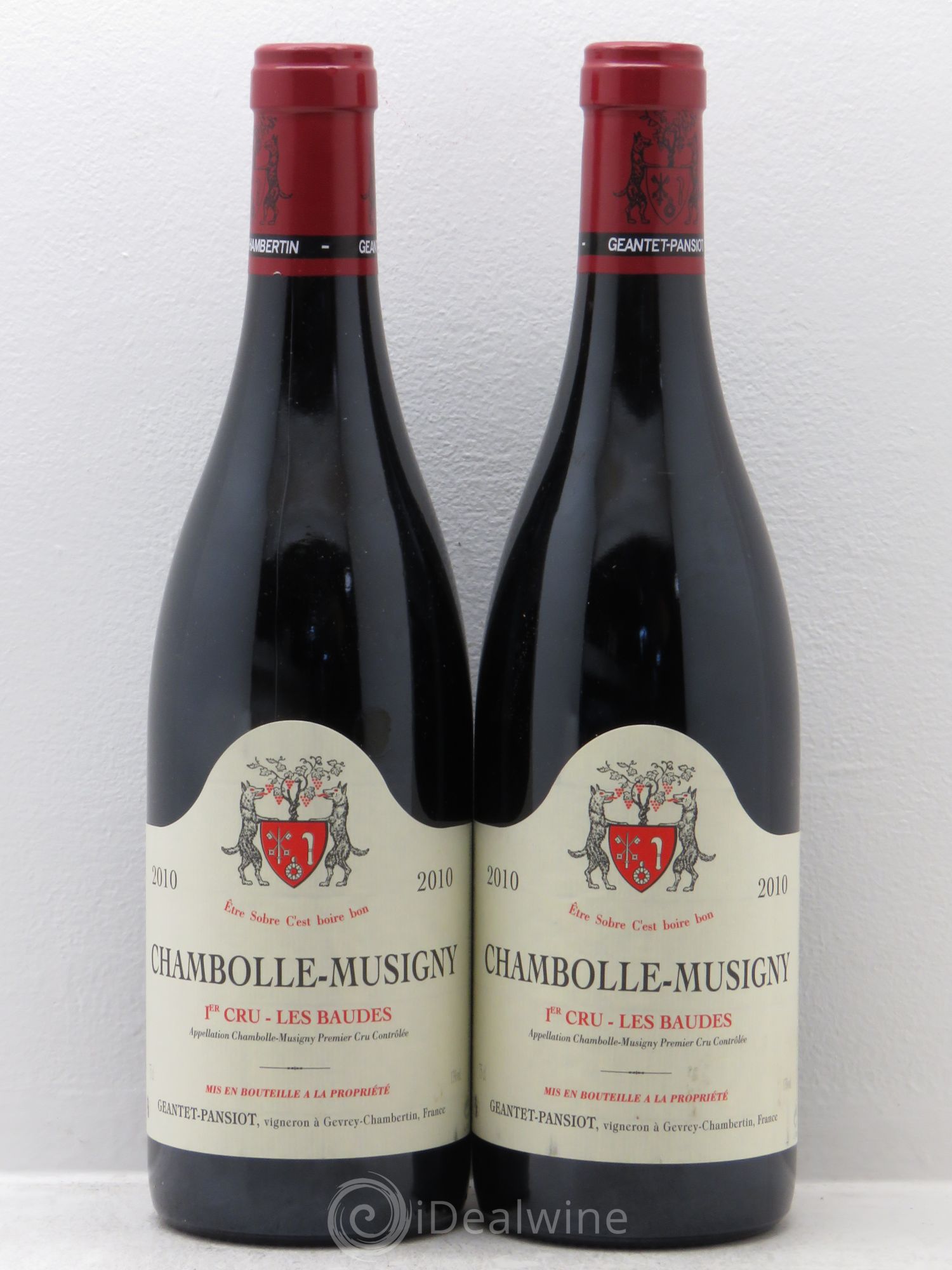 Chambolle-Musigny 1er Cru 2010 - Lot de 2 bouteilles - 0