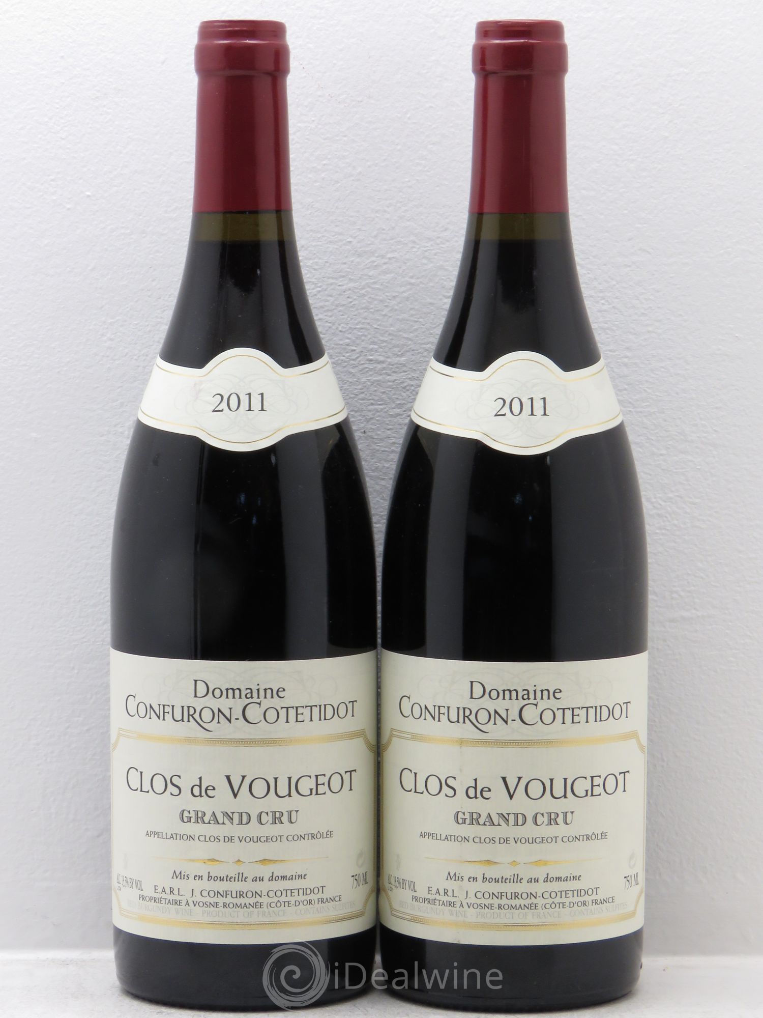 Clos de Vougeot Grand Cru Confuron-Cotetidot 2011 - Lot de 2 bouteilles - 0