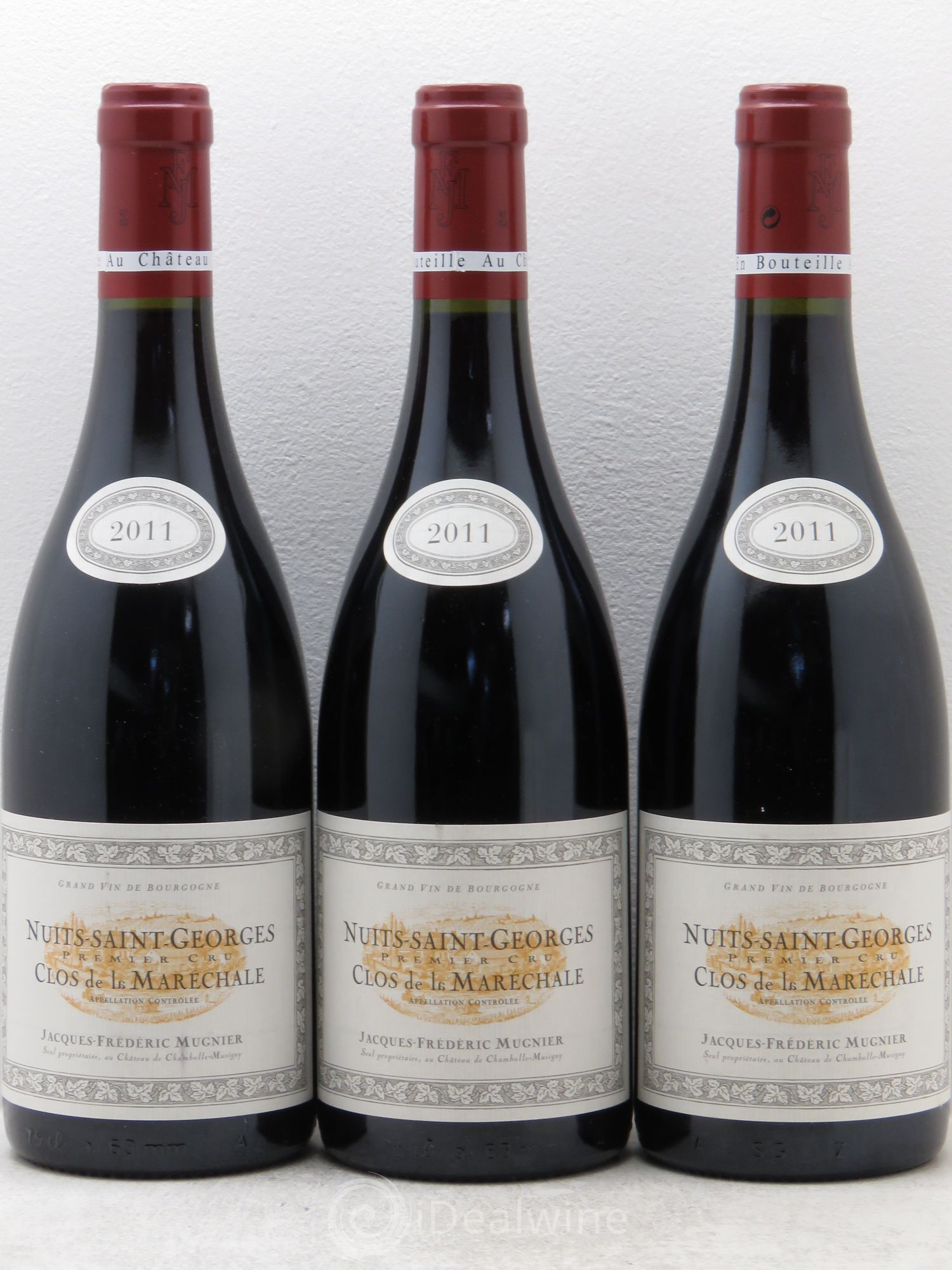 Nuits-Saint-Georges 1er Cru Clos de La Maréchale Jacques-Frédéric Mugnier 2011 - Lot de 3 bouteilles - 0