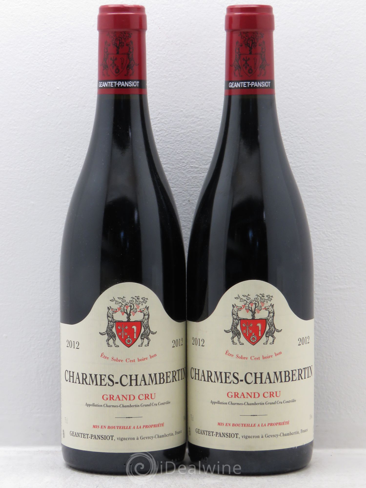 Charmes-Chambertin Grand Cru Geantet-Pansiot 2012 - Lot de 2 bouteilles - 0
