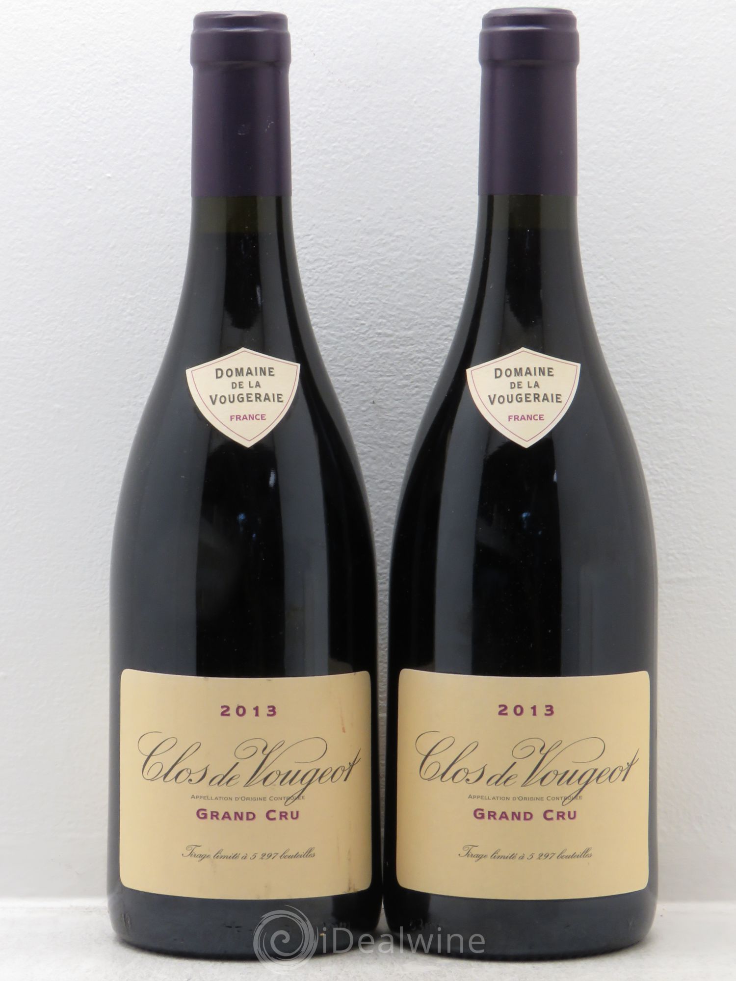 Clos de Vougeot Grand Cru La Vougeraie 2013 - Lot de 2 bouteilles - 0