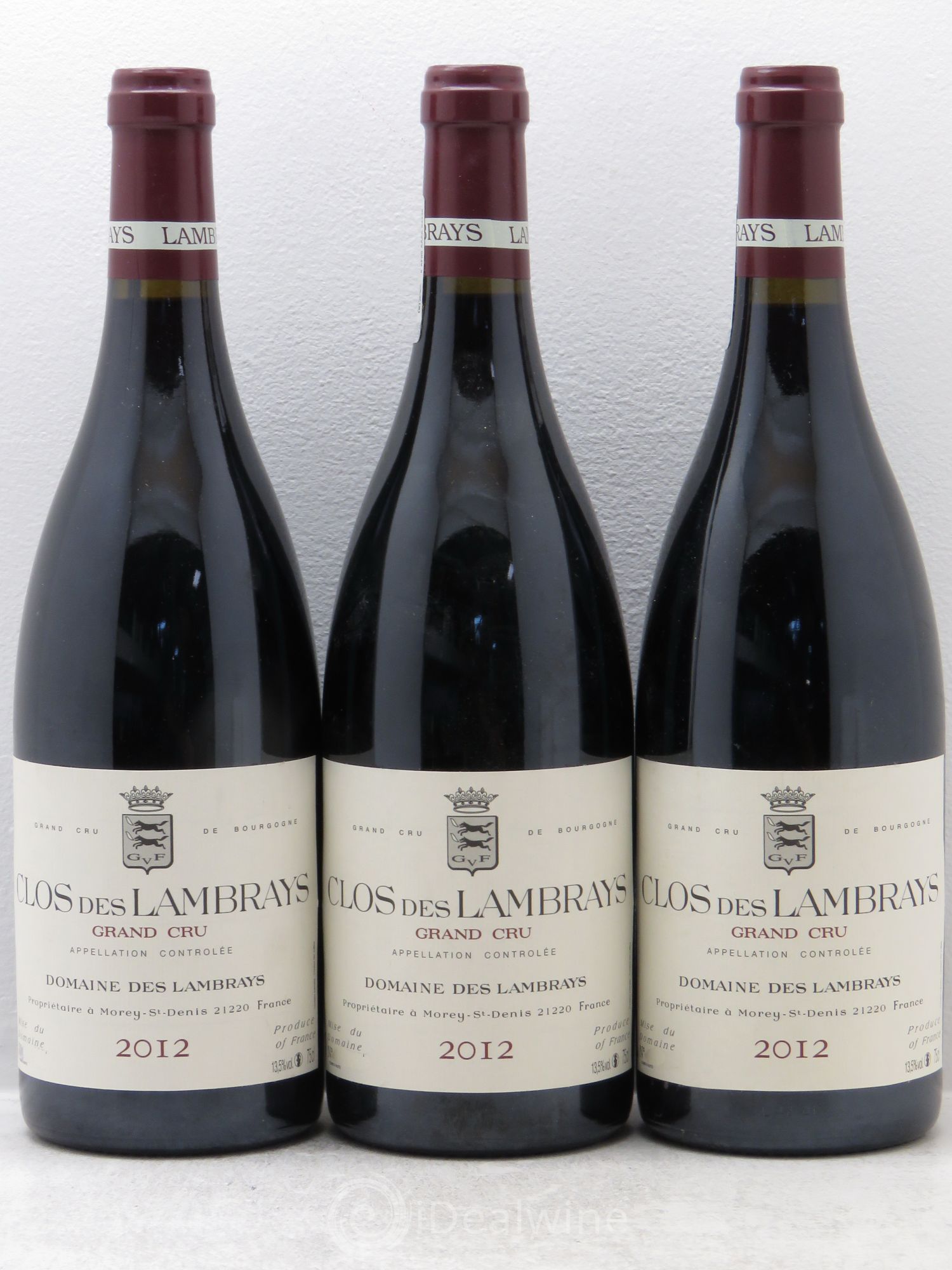 Clos des Lambrays Grand Cru Domaine des Lambrays 2012 - Lot de 3 bouteilles - 0
