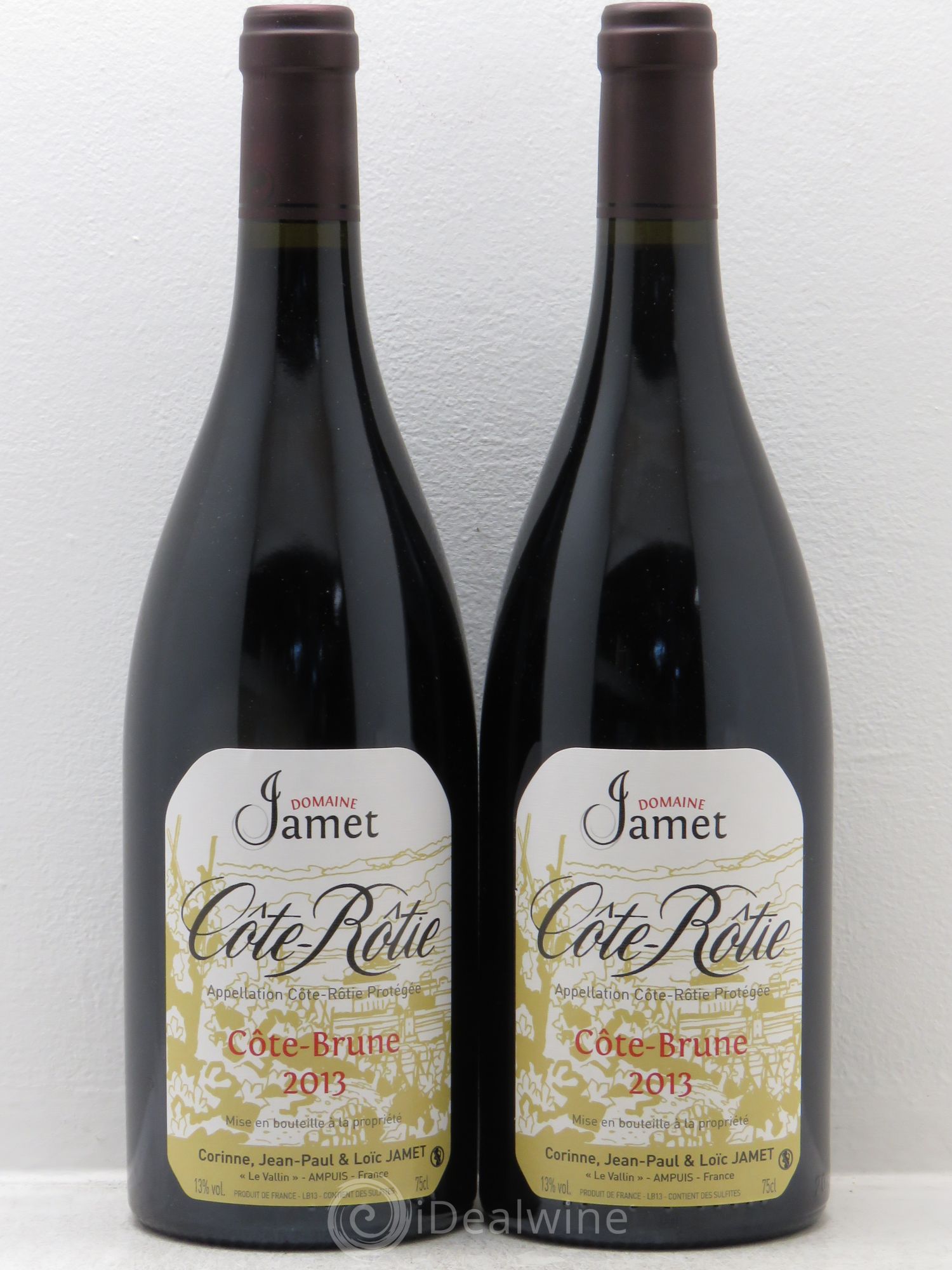 Côte-Rôtie Côte Brune Jamet (Domaine) 2013 - Lot de 2 bouteilles - 0