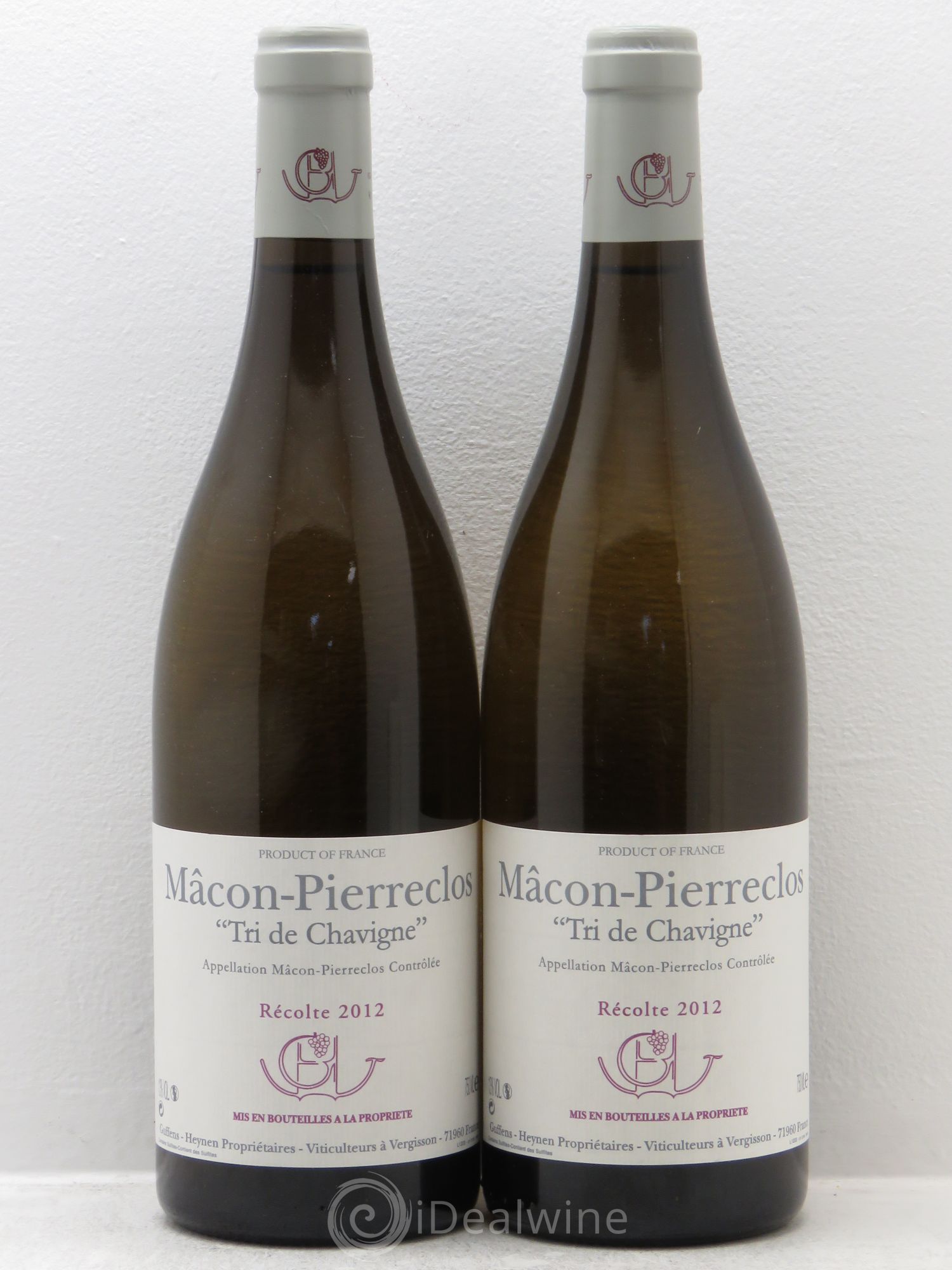 Mâcon-Pierreclos Le Chavigne Guffens-Heynen 2012 - Lot de 2 bouteilles - 0