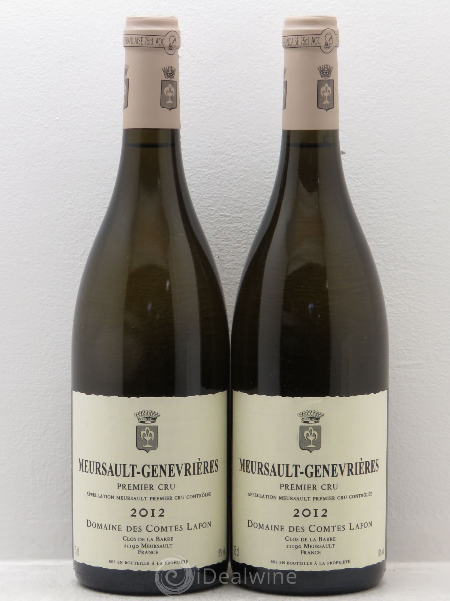 Meursault 1er Cru Genevrières Comtes Lafon (Domaine des) 2012 - Lot de 2 bouteilles - 0
