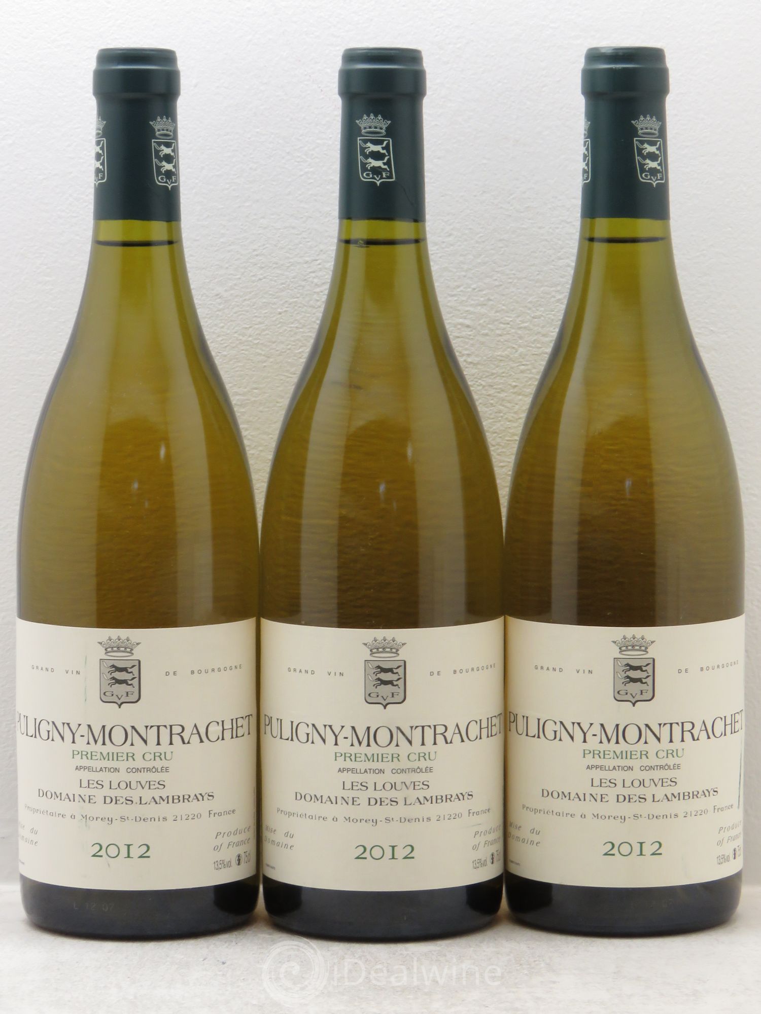 Puligny-Montrachet 1er Cru Les Louves 2012 - Posten von 3 Flaschen - 0