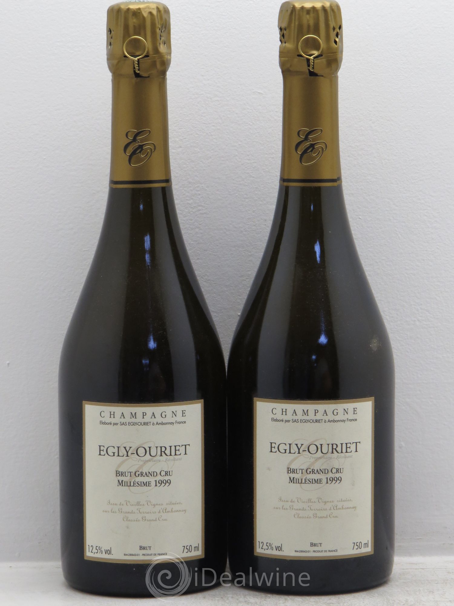 Champagne Egly-Ouriet 1999 - Lot de 2 bouteilles - 0