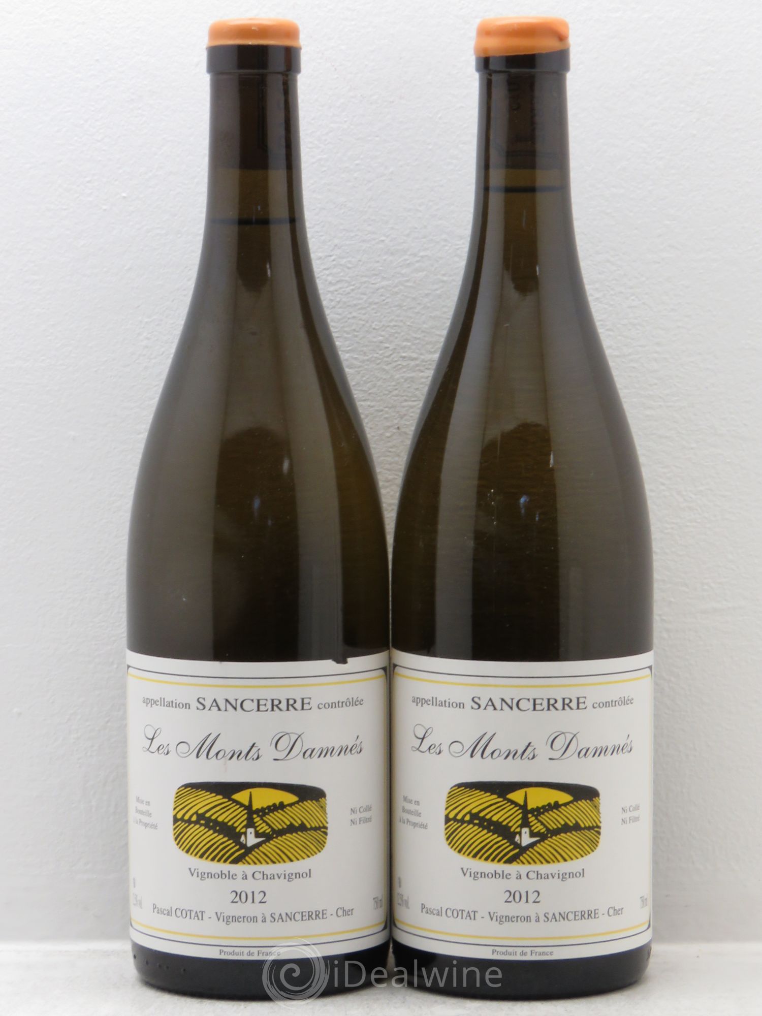 Sancerre Les Monts Damnés - Pascal Cotat 2012 - Posten von 2 Flaschen - 0