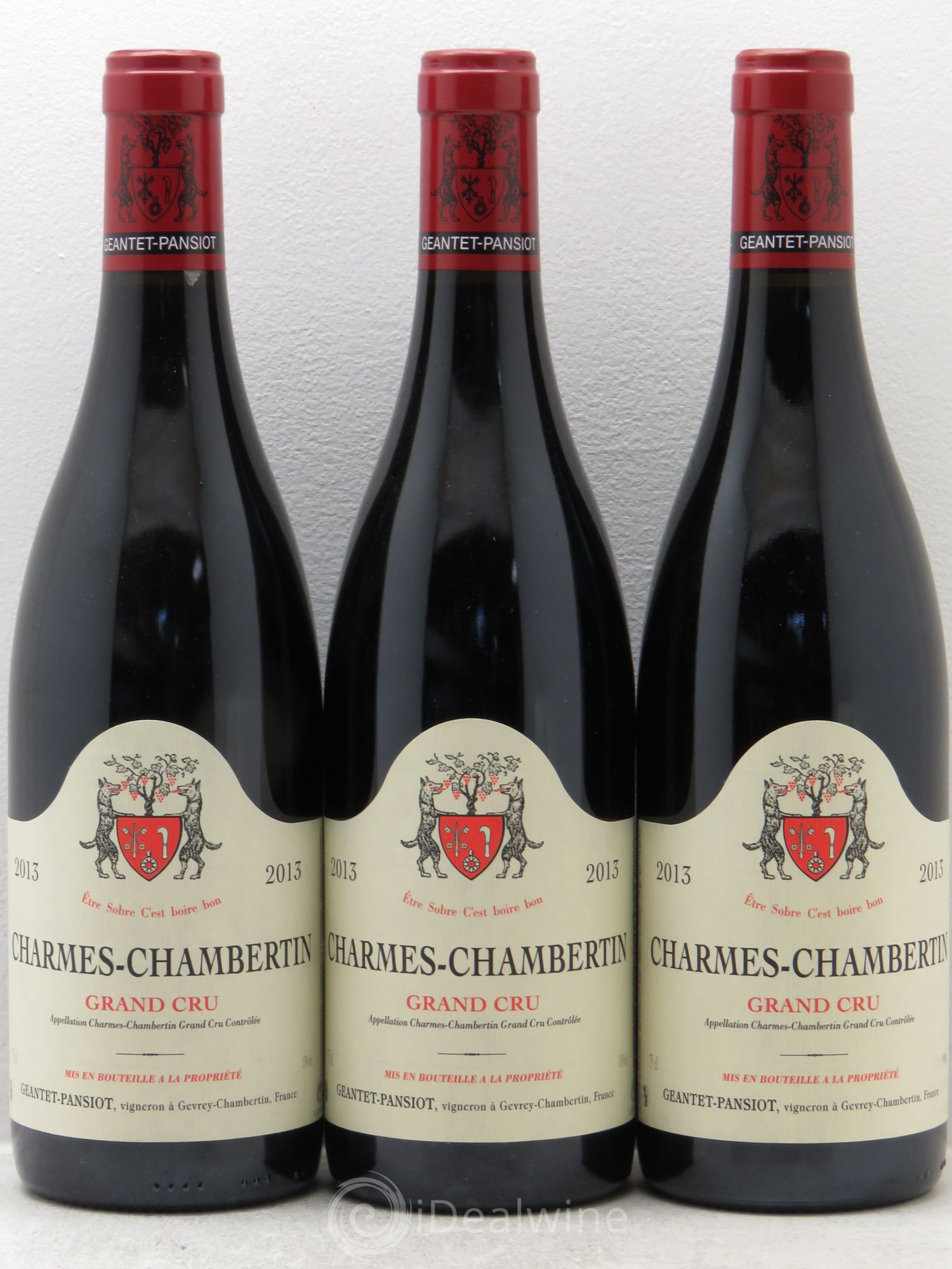 Charmes-Chambertin Grand Cru Geantet-Pansiot 2013 - Lot de 3 bouteilles - 0