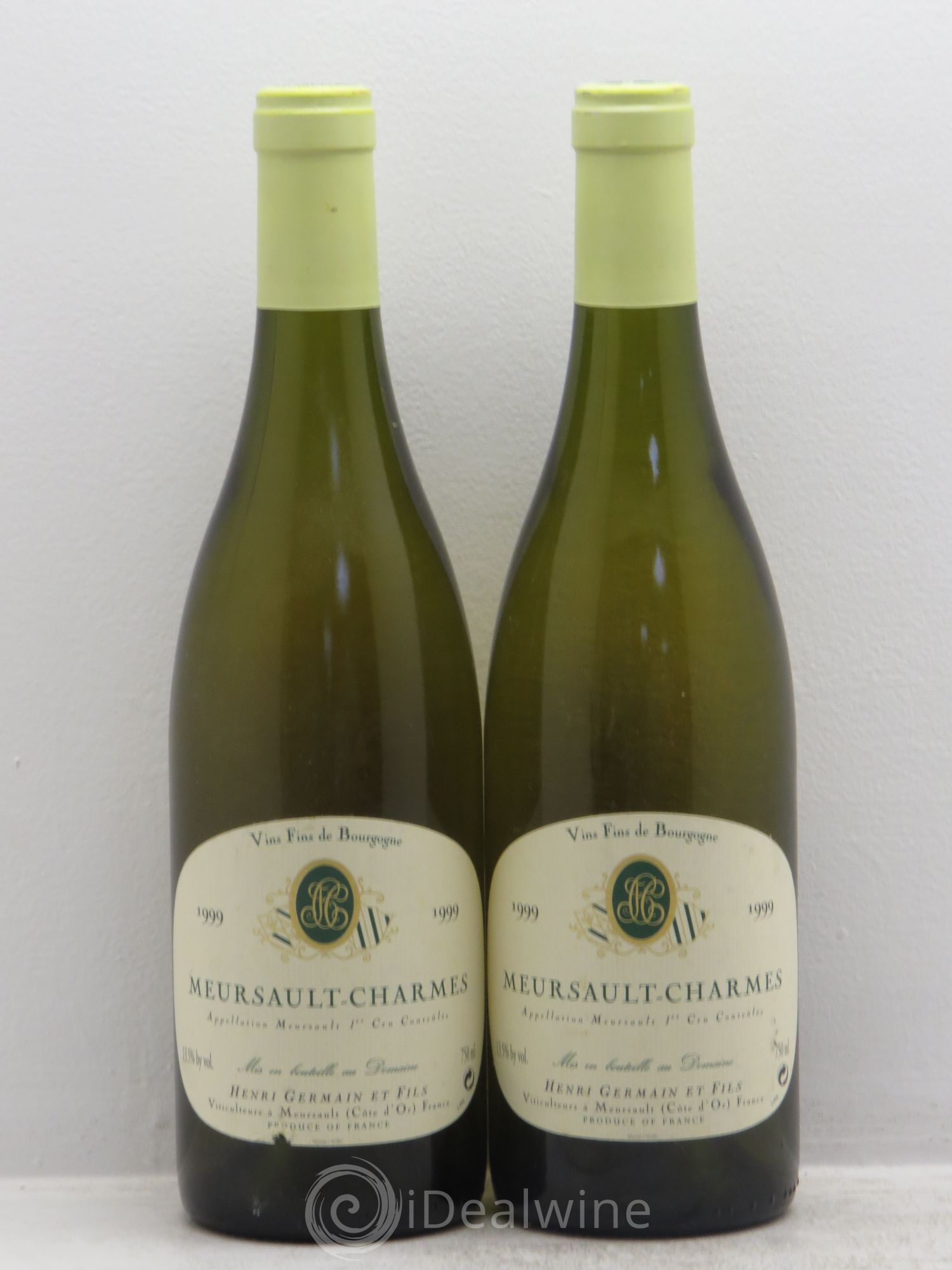 Meursault 1er Cru Henri Germain 1999 - Lot de 2 bouteilles - 0