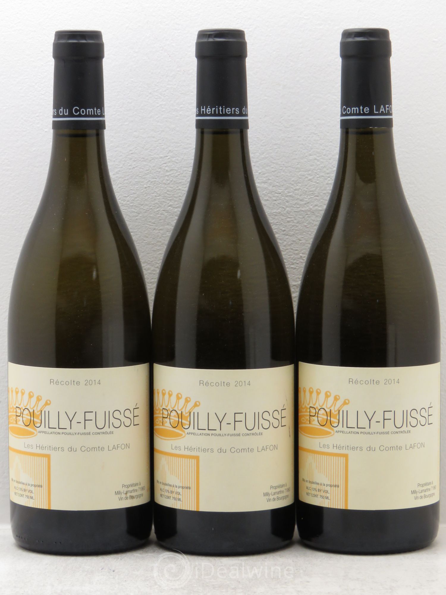 Pouilly-Fuissé Domaine des Comtes Lafon 2014 - Lot de 3 bouteilles - 0