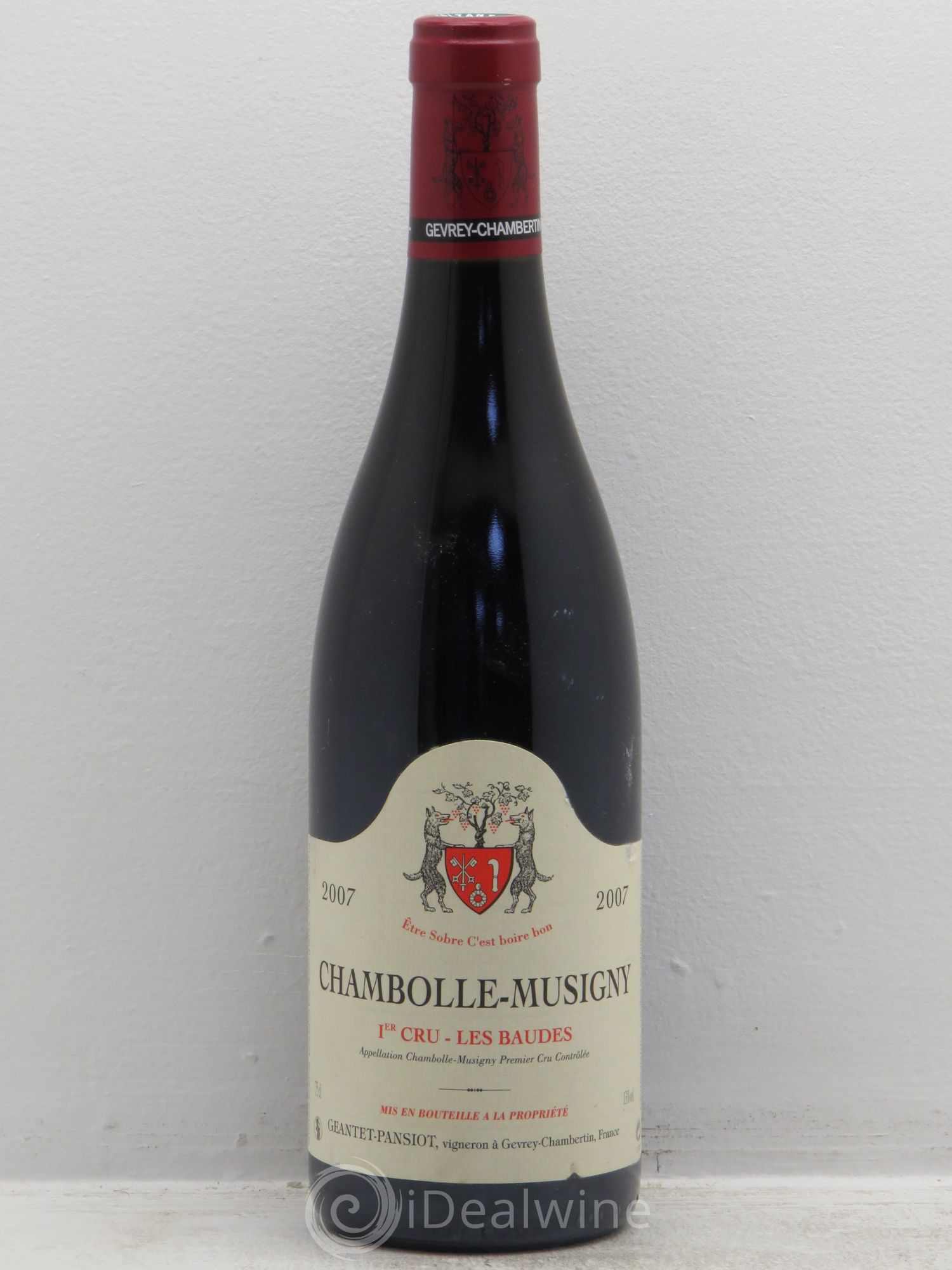 Chambolle-Musigny 1er Cru 2007 - Lot de 1 bouteille - 0