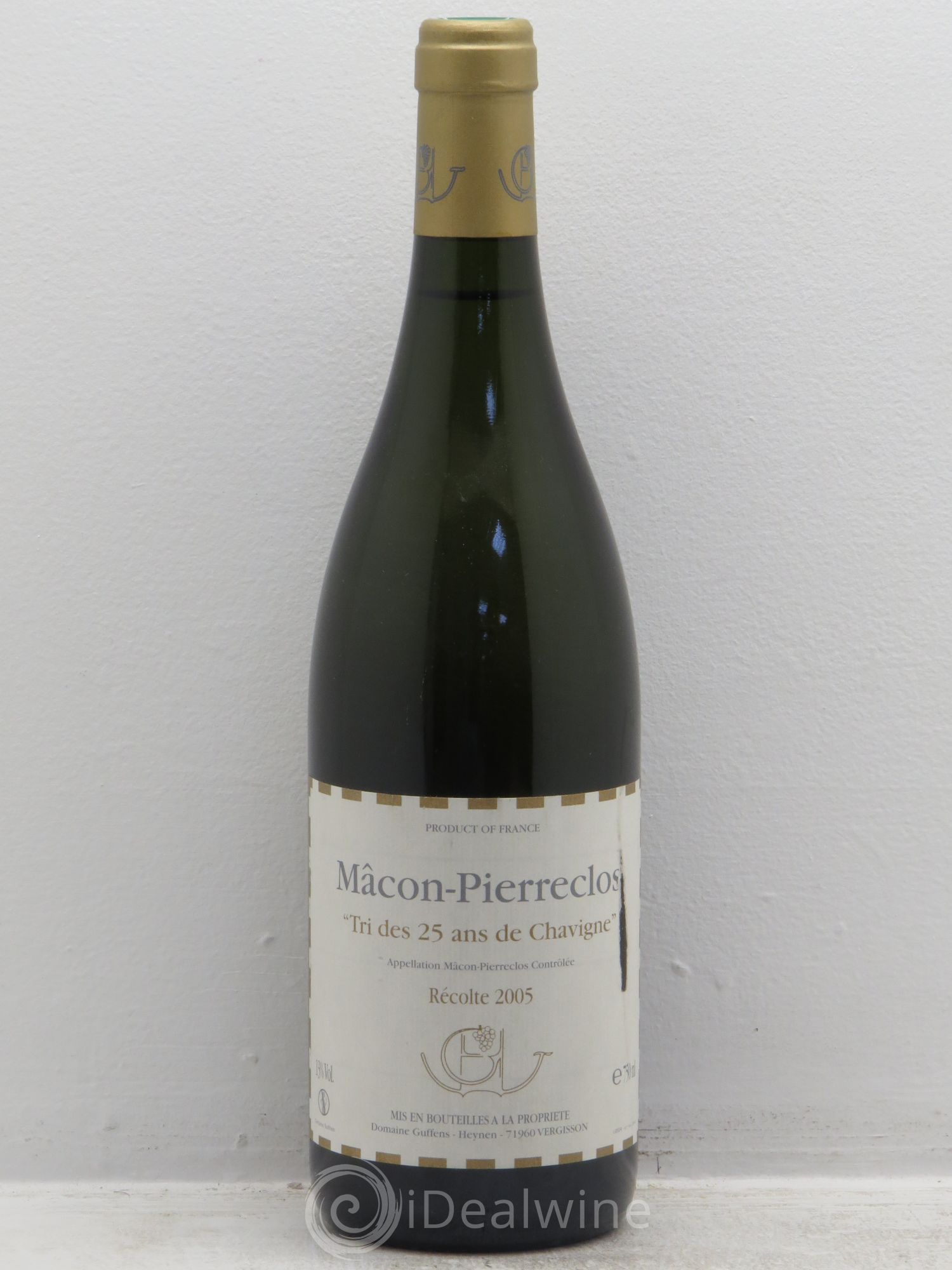 Mâcon-Pierreclos Tri de Chavigne Guffens-Heynen 25 ans 2005 - Lot de 1 bouteille - 0