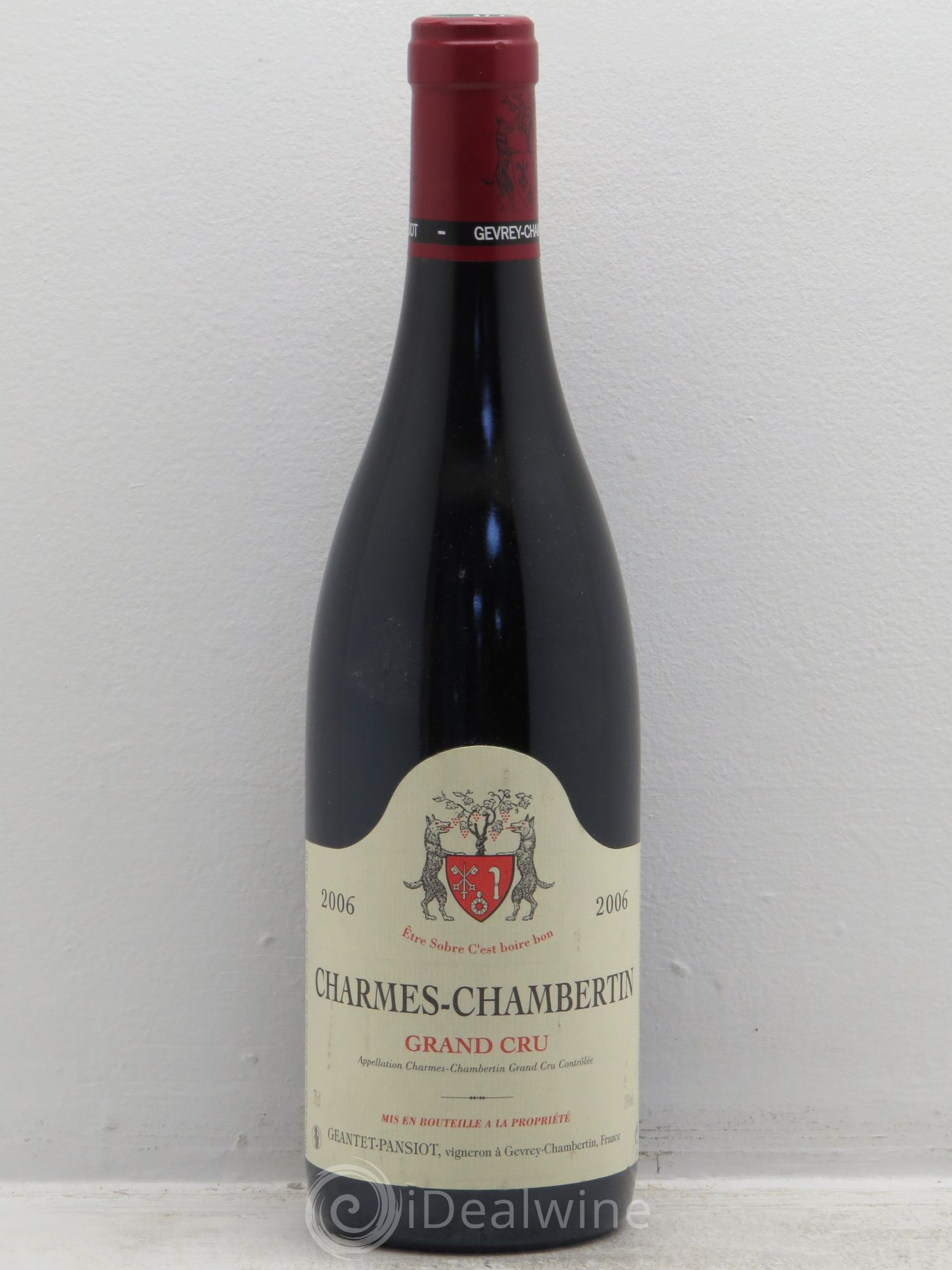 Charmes-Chambertin Grand Cru Geantet-Pansiot 2006 - Lot de 1 bouteille - 0