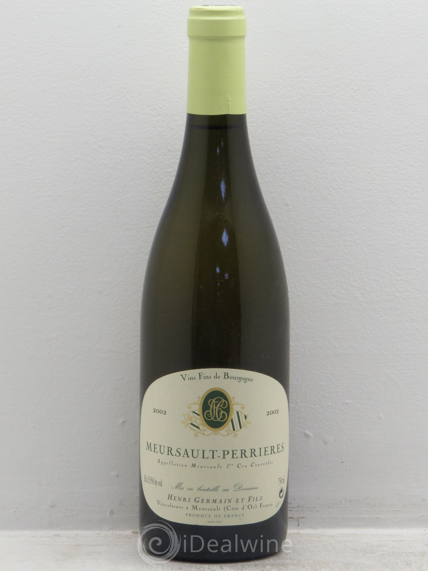 Meursault 1er Cru Henri Germain 2002 - Lot de 1 bouteille - 0