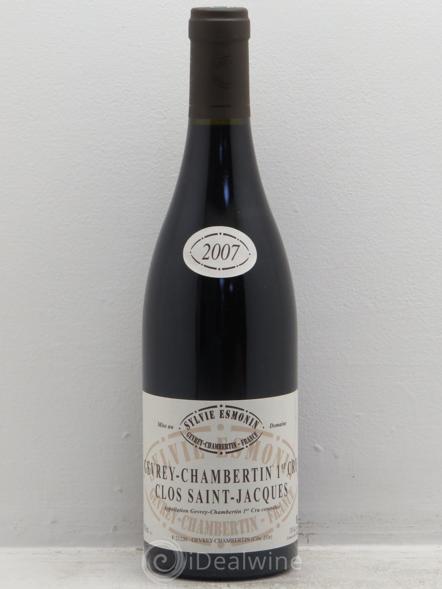 Gevrey-Chambertin 1er Cru Clos Saint Jacques Sylvie Esmonin 2007 - Lot de 1 bouteille - 0