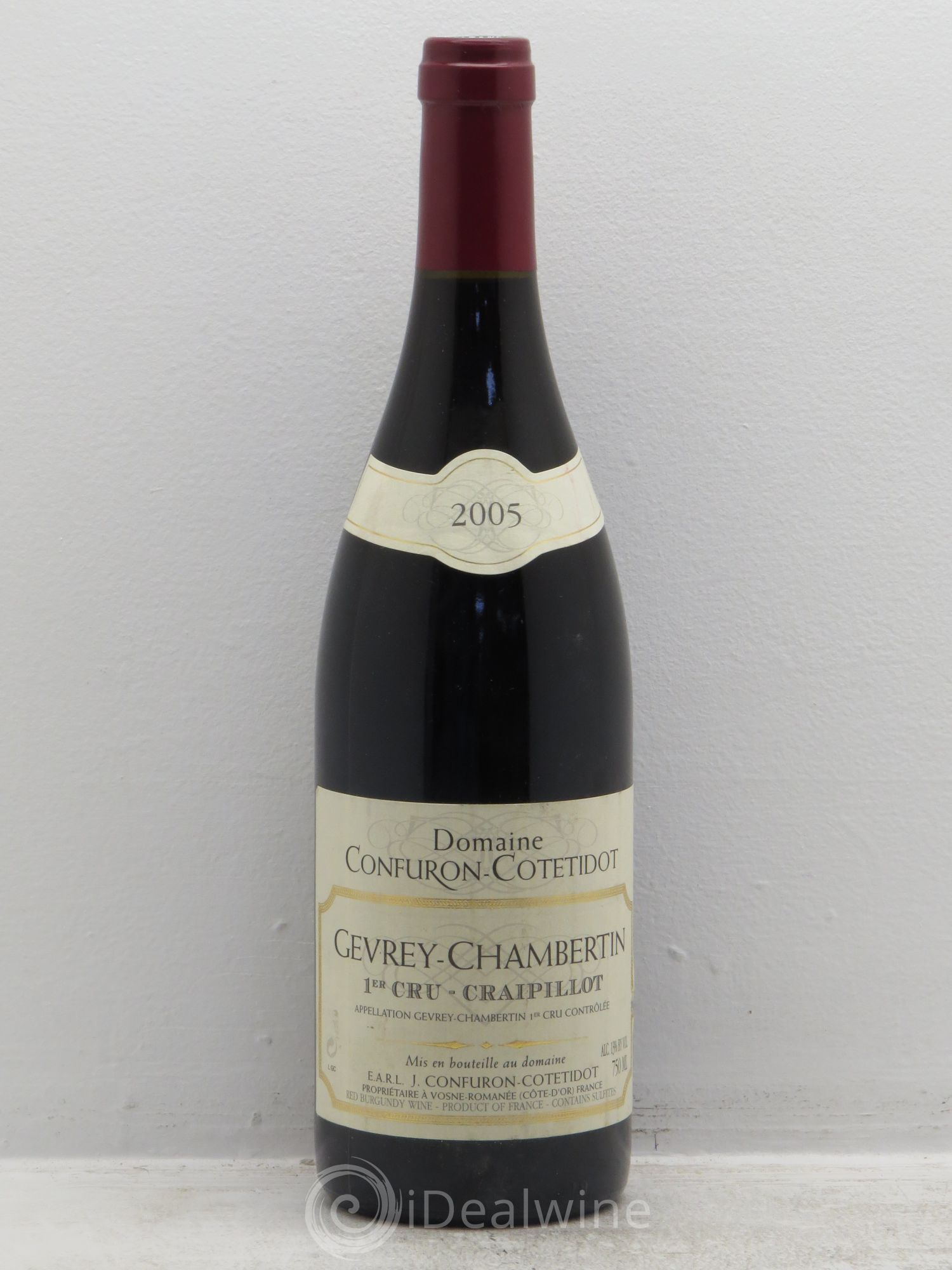 Gevrey-Chambertin 1er Cru Craipillot Confuron-Cotetidot 2005 - Lot de 1 bouteille - 0