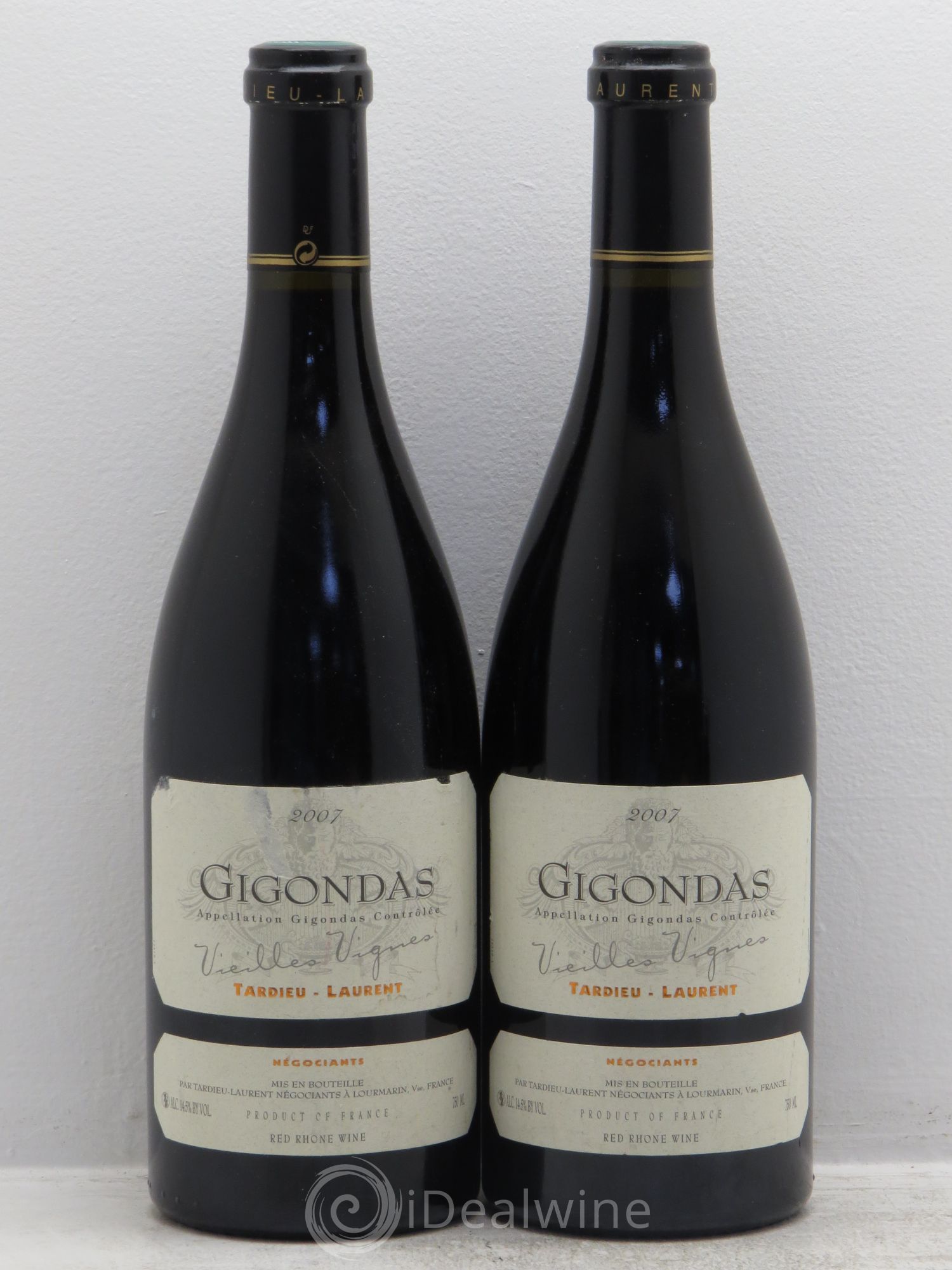 Gigondas VV Tardieu Laurent 2007 - Posten von 2 Flaschen - 0