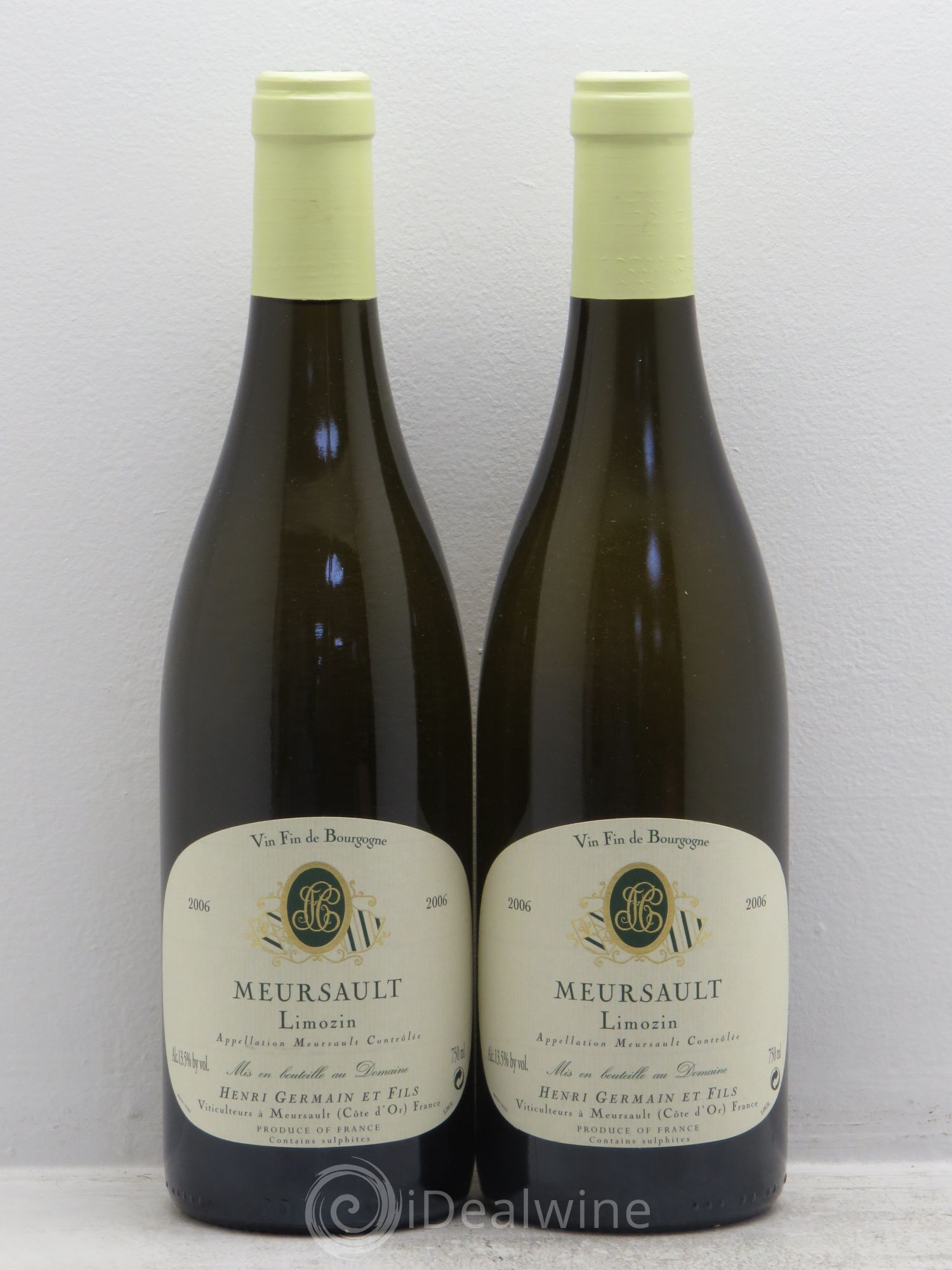 Meursault Limozin - Henri Germain 2006 - Posten von 2 Flaschen - 0