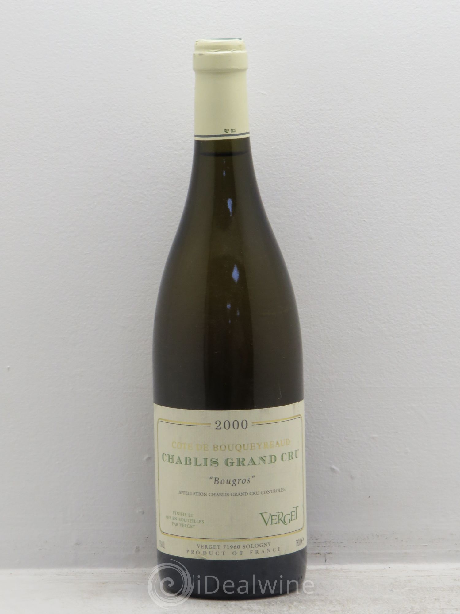 Chablis Grand Cru Côtes de Bouqueyraud (sans prix de réserve) 2000 - Posten von 1 Flasche - 0