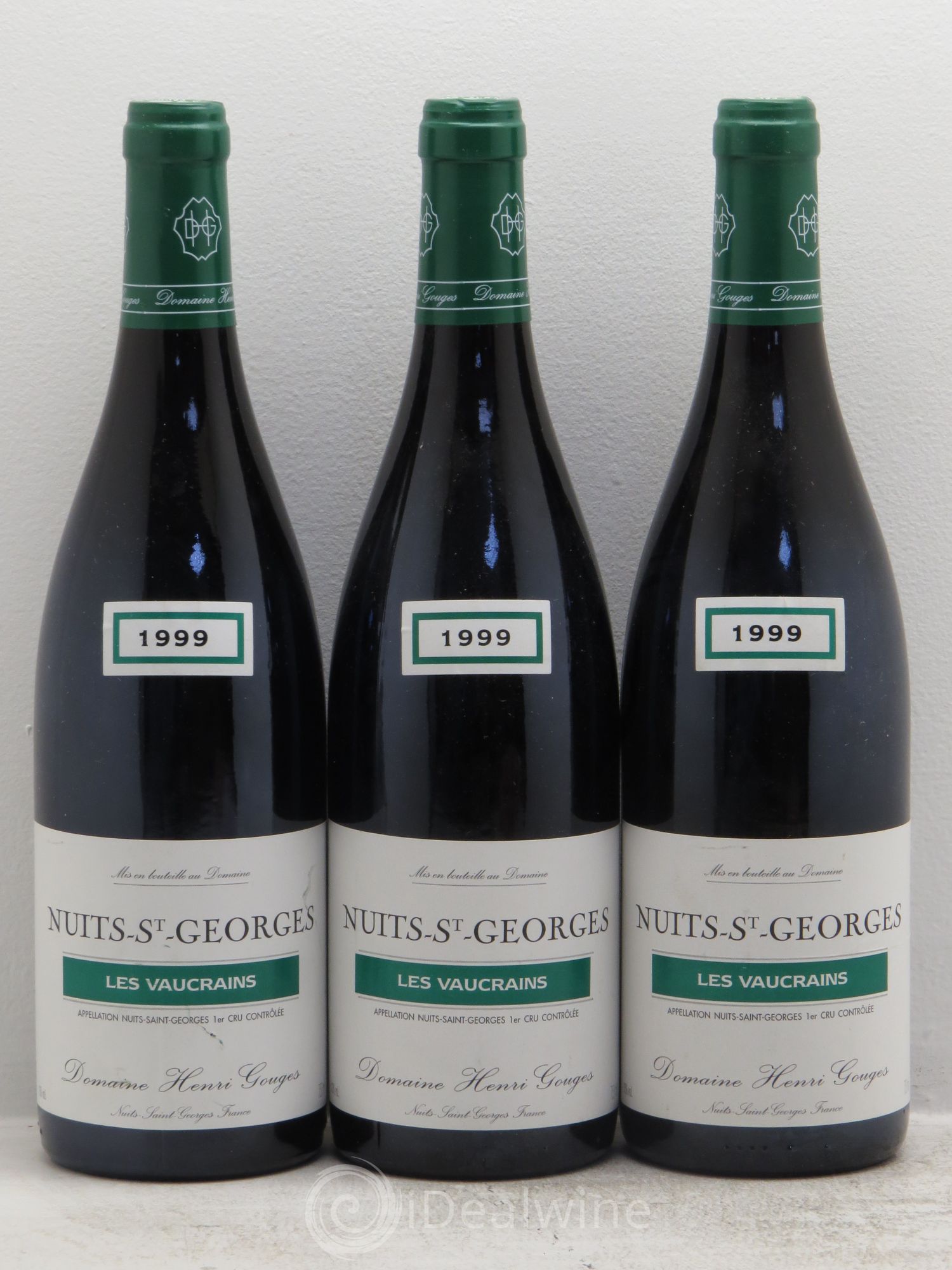 Nuits-Saint-Georges 1er Cru Les Vaucrains Henri Gouges 1999 - Lot de 3 bouteilles - 0