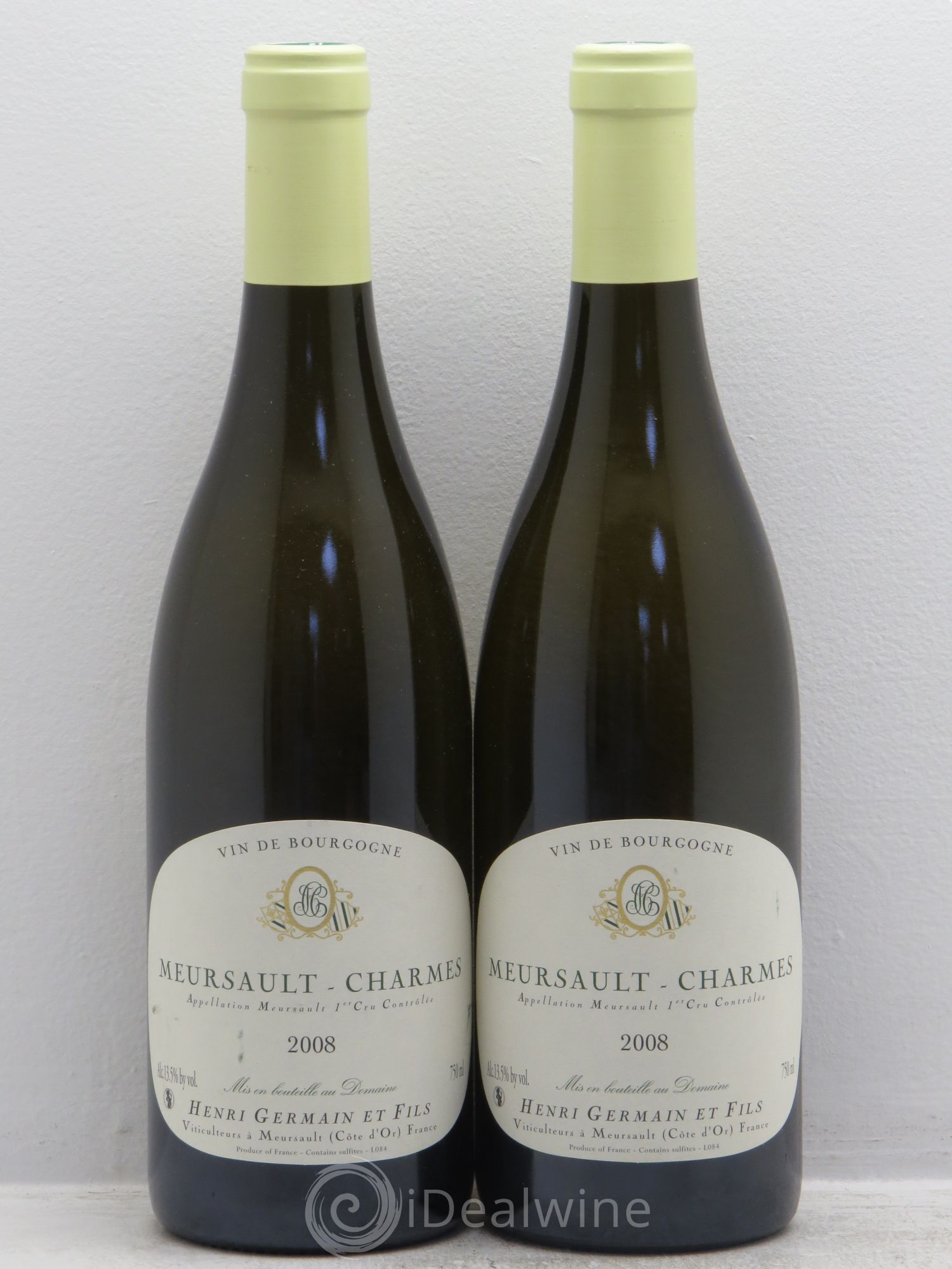 Meursault 1er Cru H.Germain 2008 - Posten von 2 Flaschen - 0