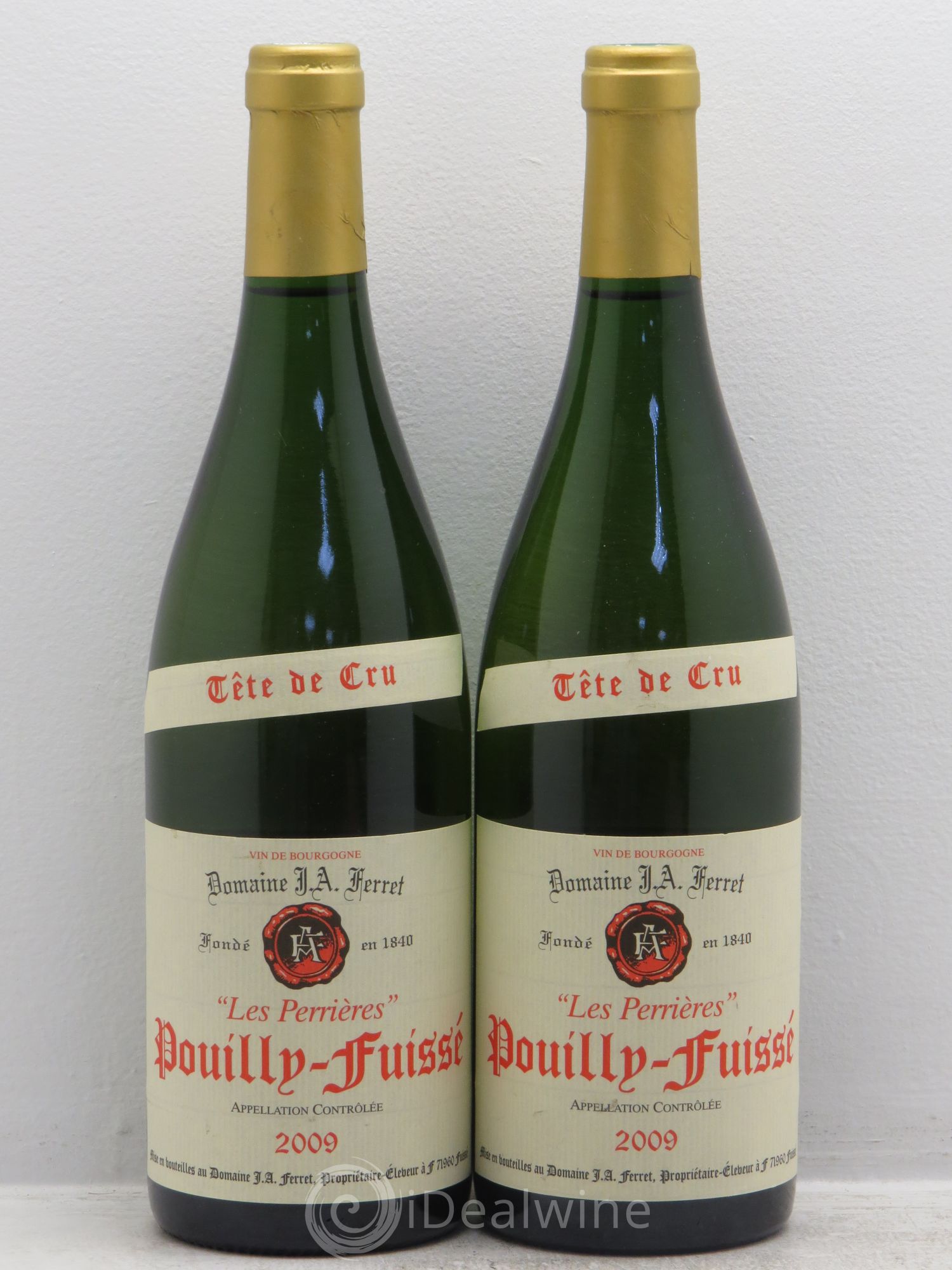 Pouilly-Fuissé Tête de Cru Les Perrières - Domaine Ferret 2009 - Posten von 2 Flaschen - 0