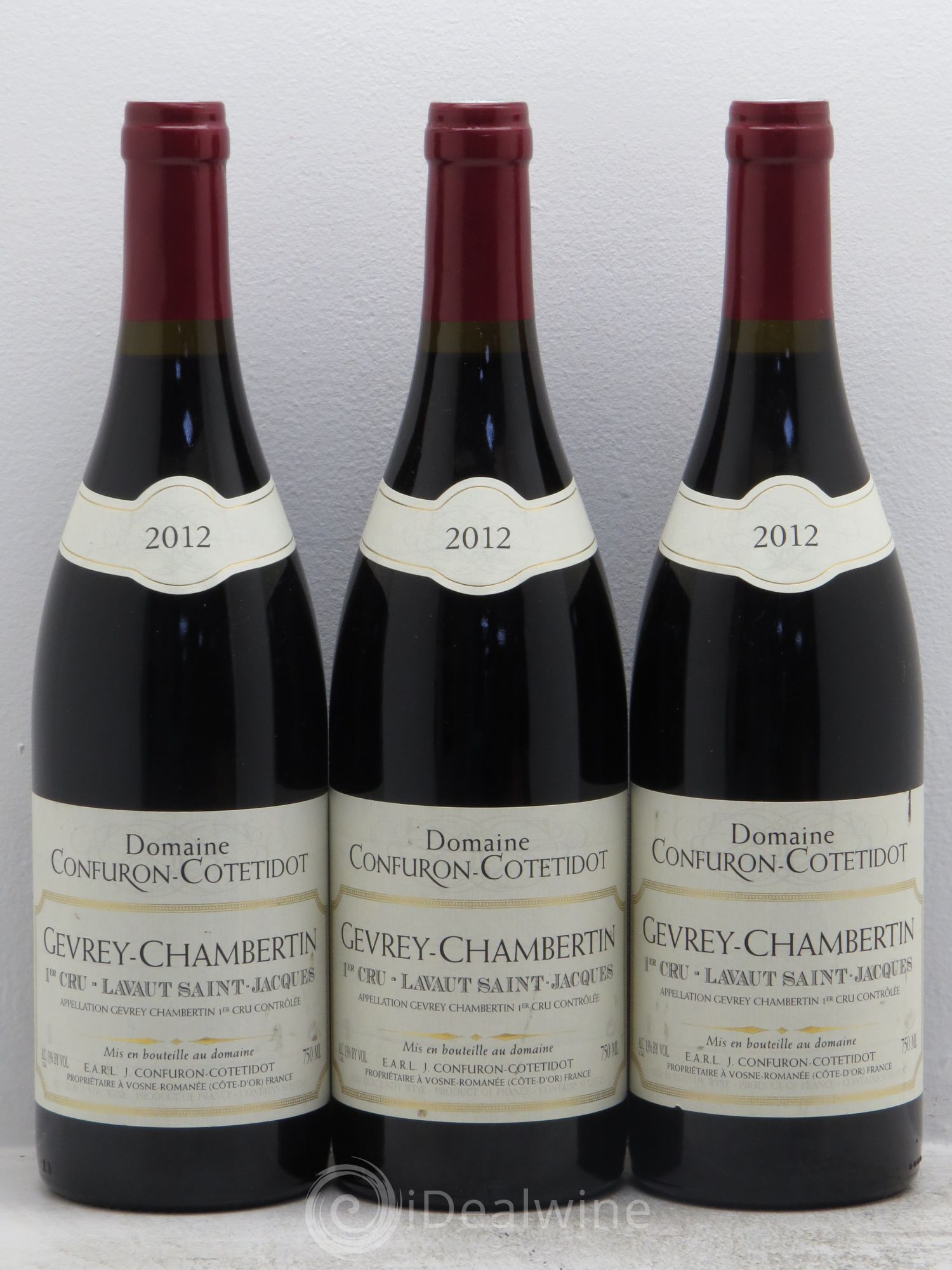 Gevrey-Chambertin 1er Cru Lavaux Saint Jacques 2012 - Posten von 3 Flaschen - 0