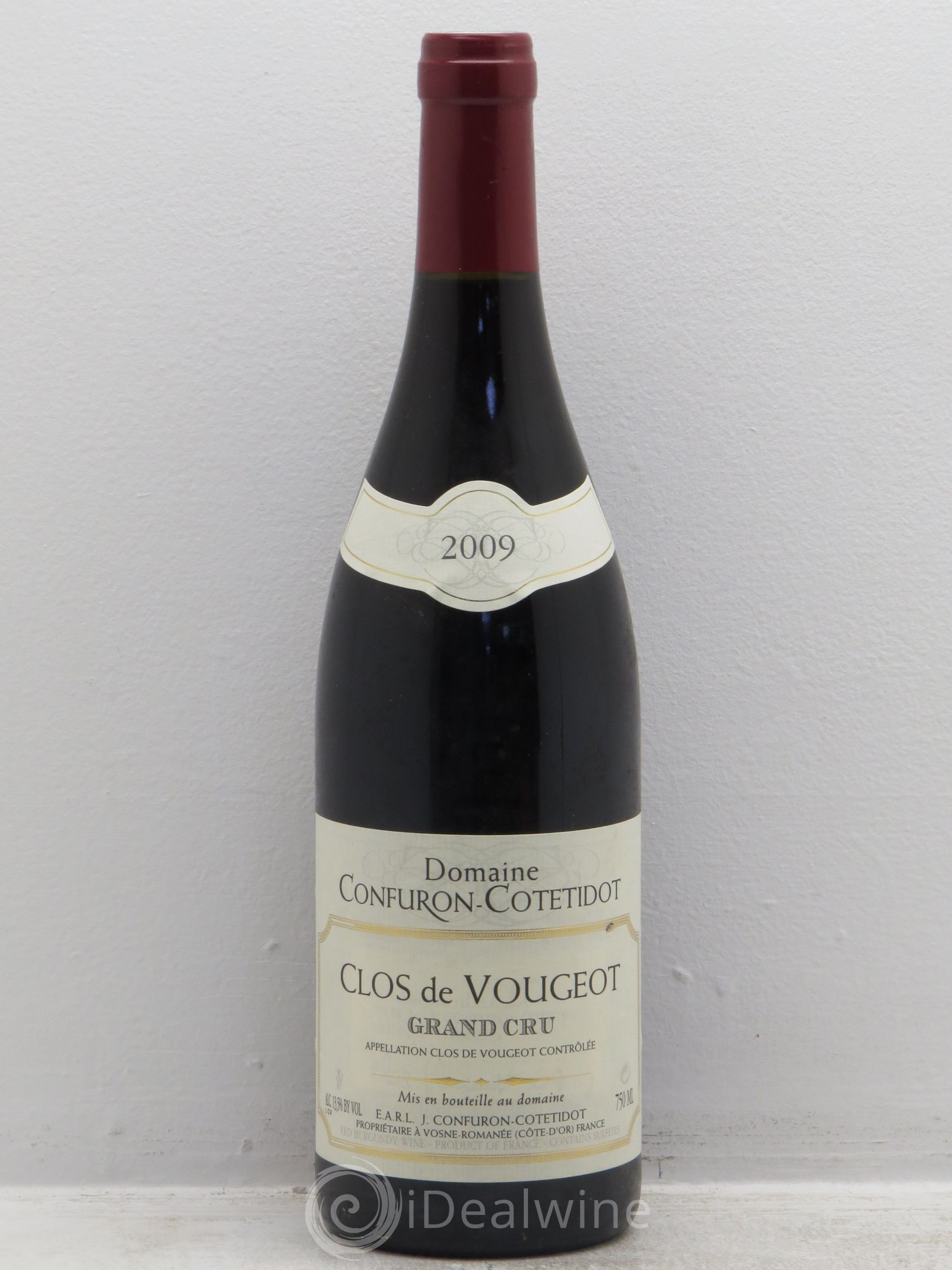 Clos de Vougeot Grand Cru Confuron-Cotetidot 2009 - Lot de 1 bouteille - 0