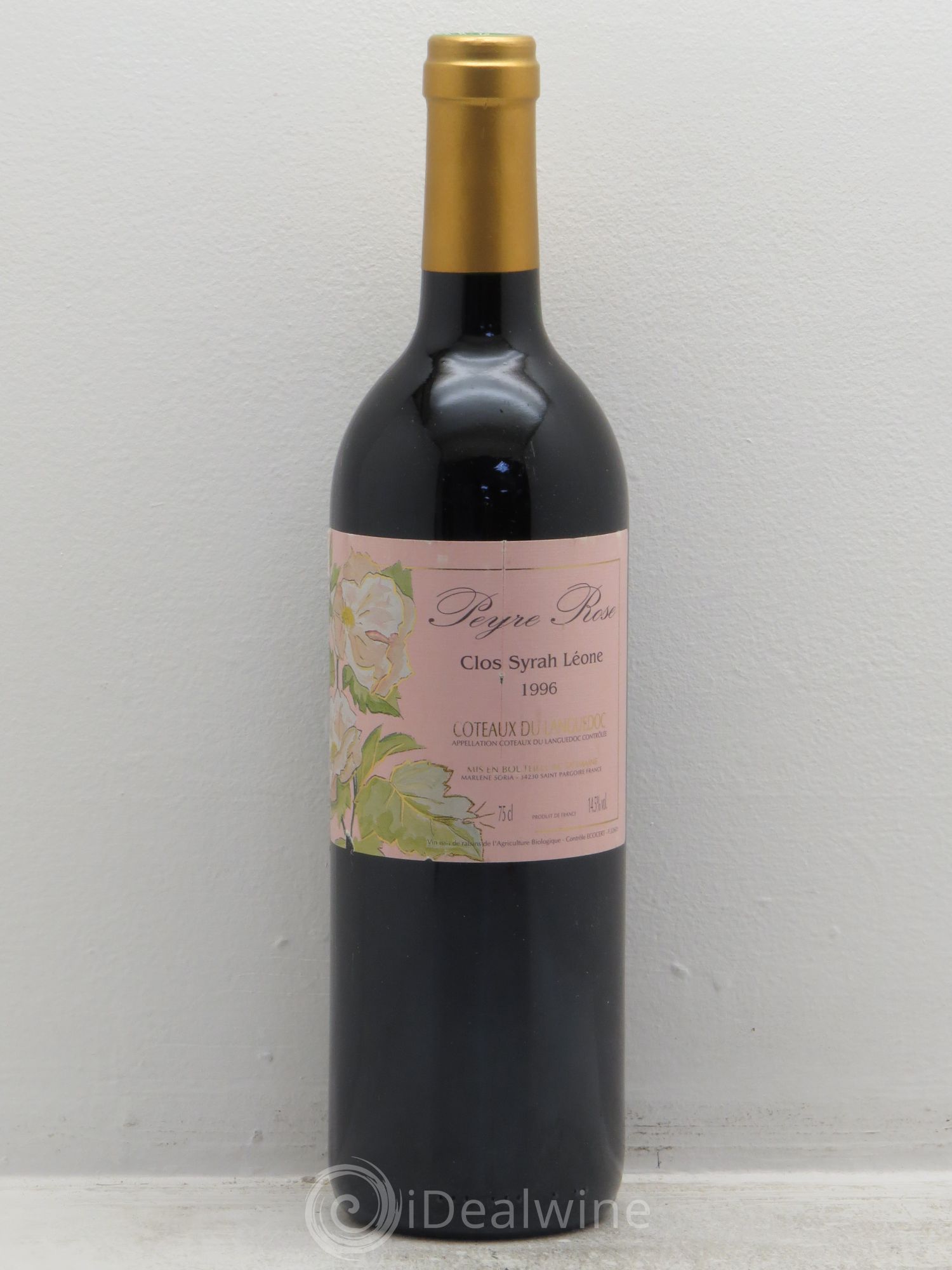 Coteaux du Languedoc Domaine Peyre Rose Belle Léone (anciennement Syrah Léone) Marlène Soria 1996 - Lot de 1 bouteille - 0