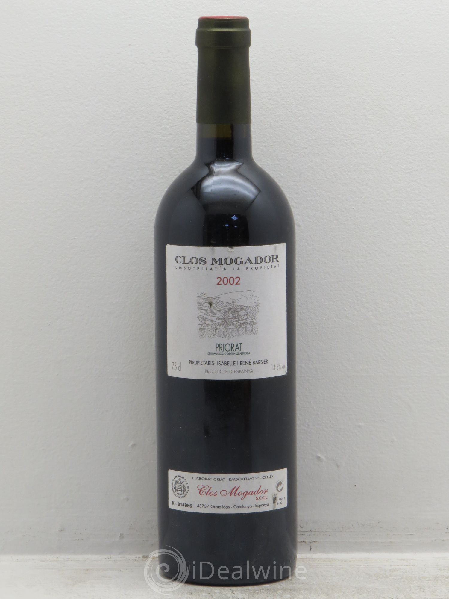 Priorat Clos Mogador DOCA René Barbier 2000 - Posten von 1 Flasche - 0