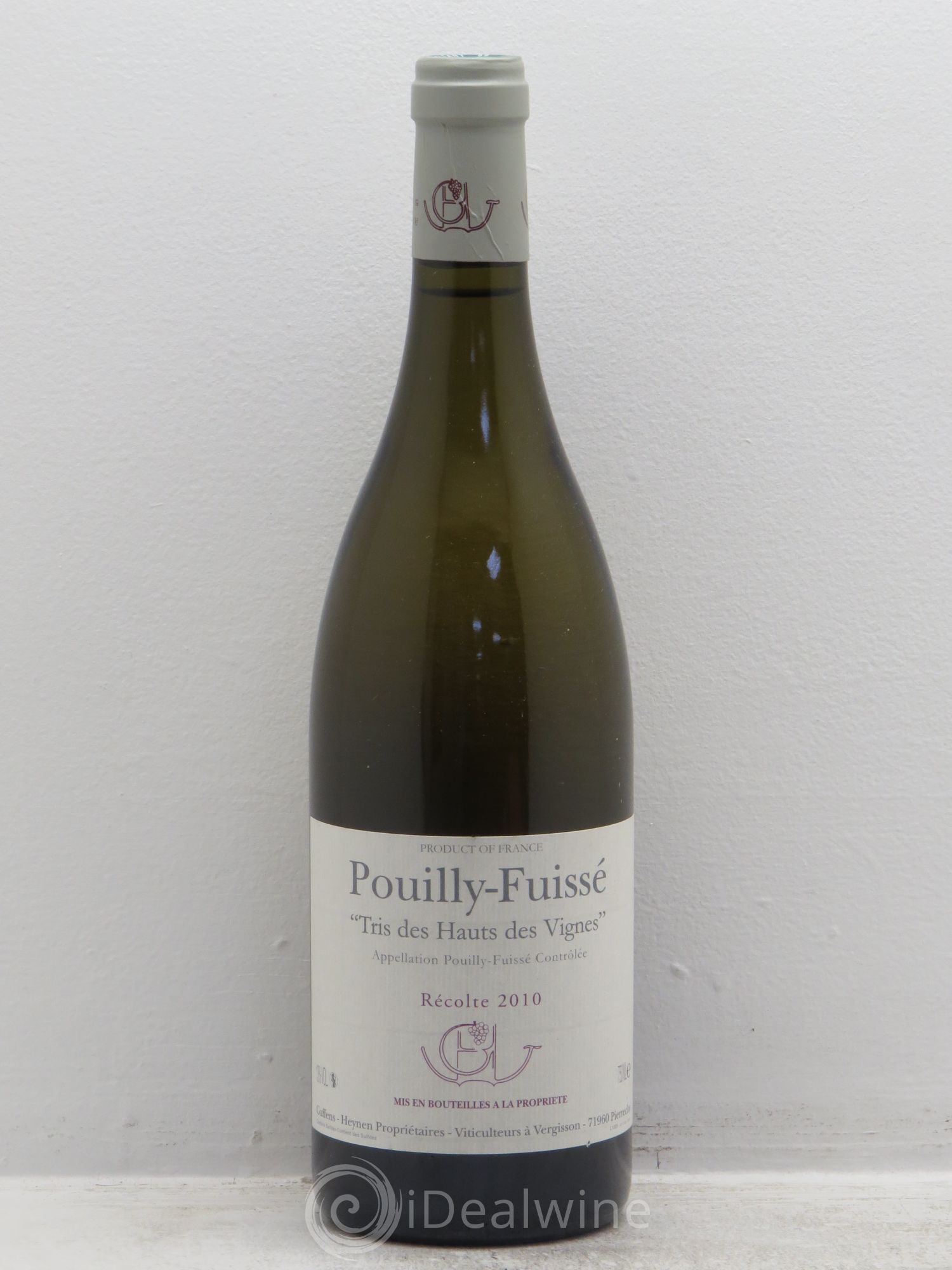Pouilly-Fuissé Tris des Hauts des Vignes Guffens-Heynen 2010 - Lot de 1 bouteille - 0
