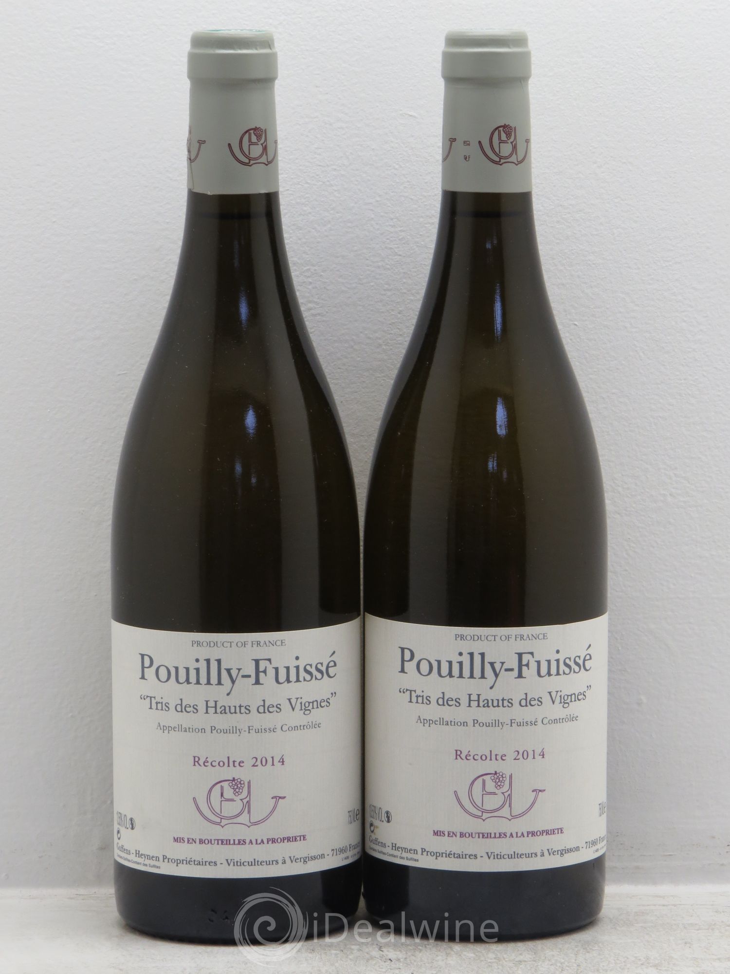 Pouilly-Fuissé Tris des Hauts des Vignes Guffens-Heynen 2014 - Lot de 2 bouteilles - 0