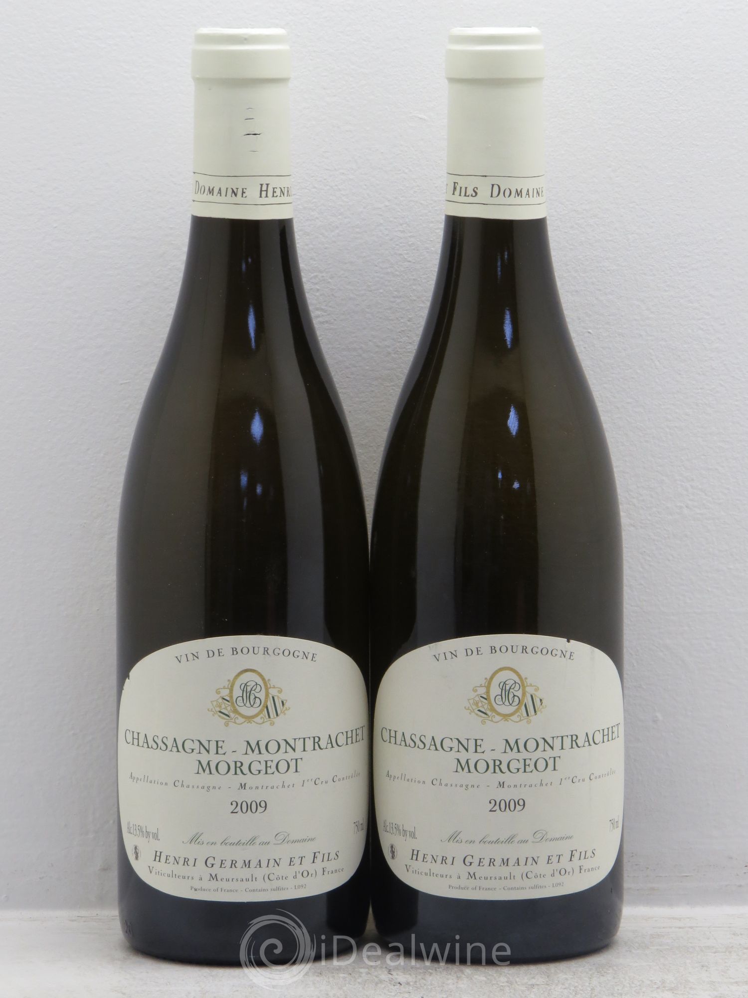 Chassagne-Montrachet 1er Cru H.Germain 2009 - Posten von 2 Flaschen - 0
