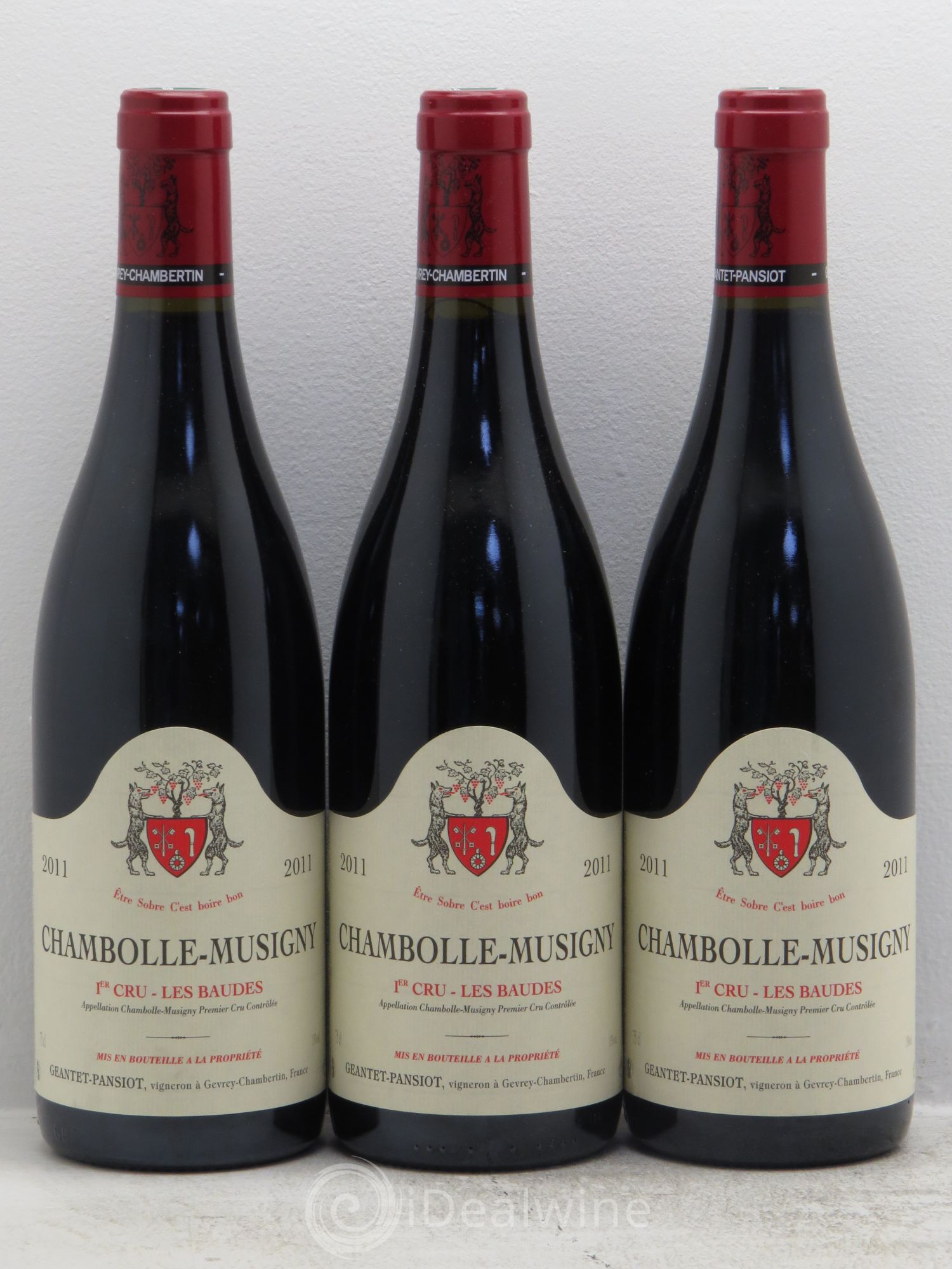 Chambolle-Musigny 1er Cru 2011 - Lot de 3 bouteilles - 0