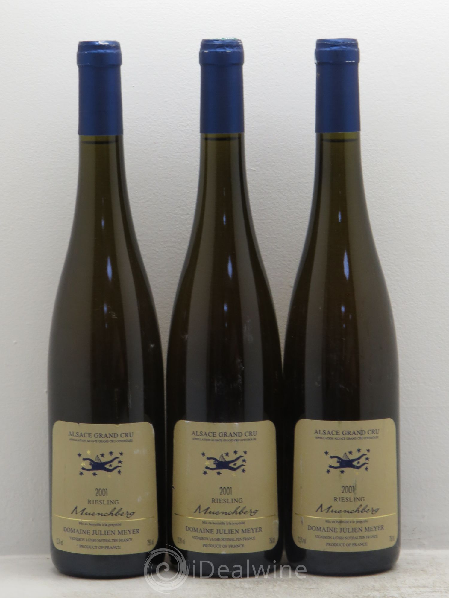 Riesling Grand Cru Nuenchberg J.Meyer (sans prix de réserve) 2001 - Posten von 3 Flaschen - 0