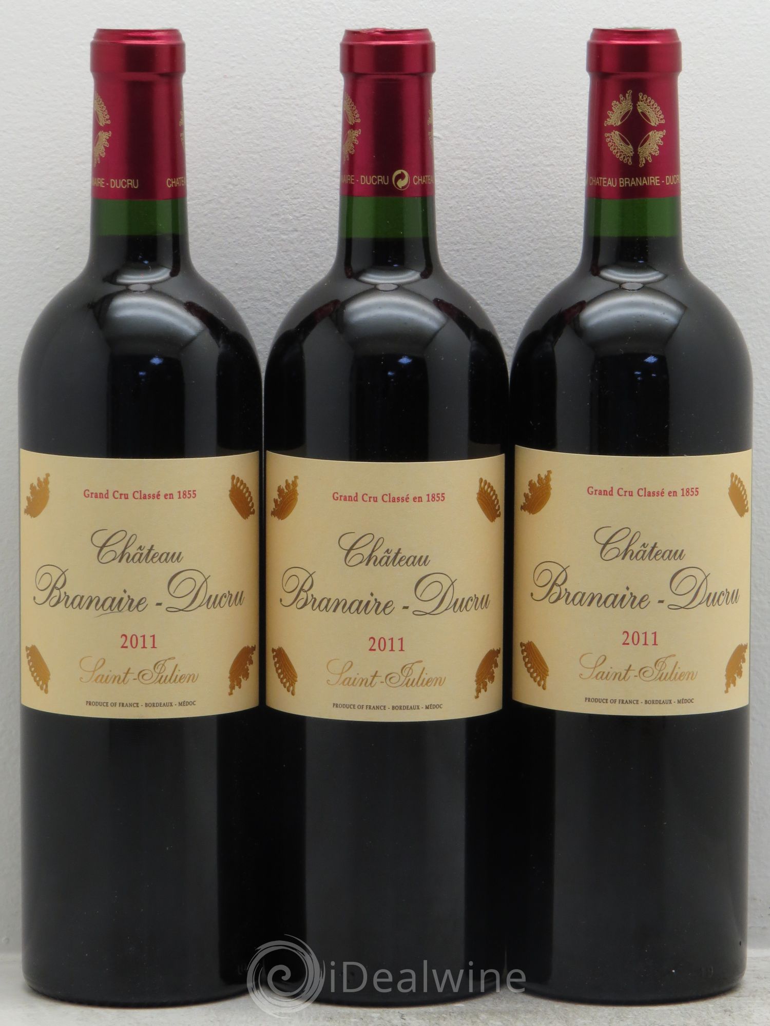 Château Branaire Ducru 4ème Grand Cru Classé 2011 - Lot de 3 bouteilles - 0