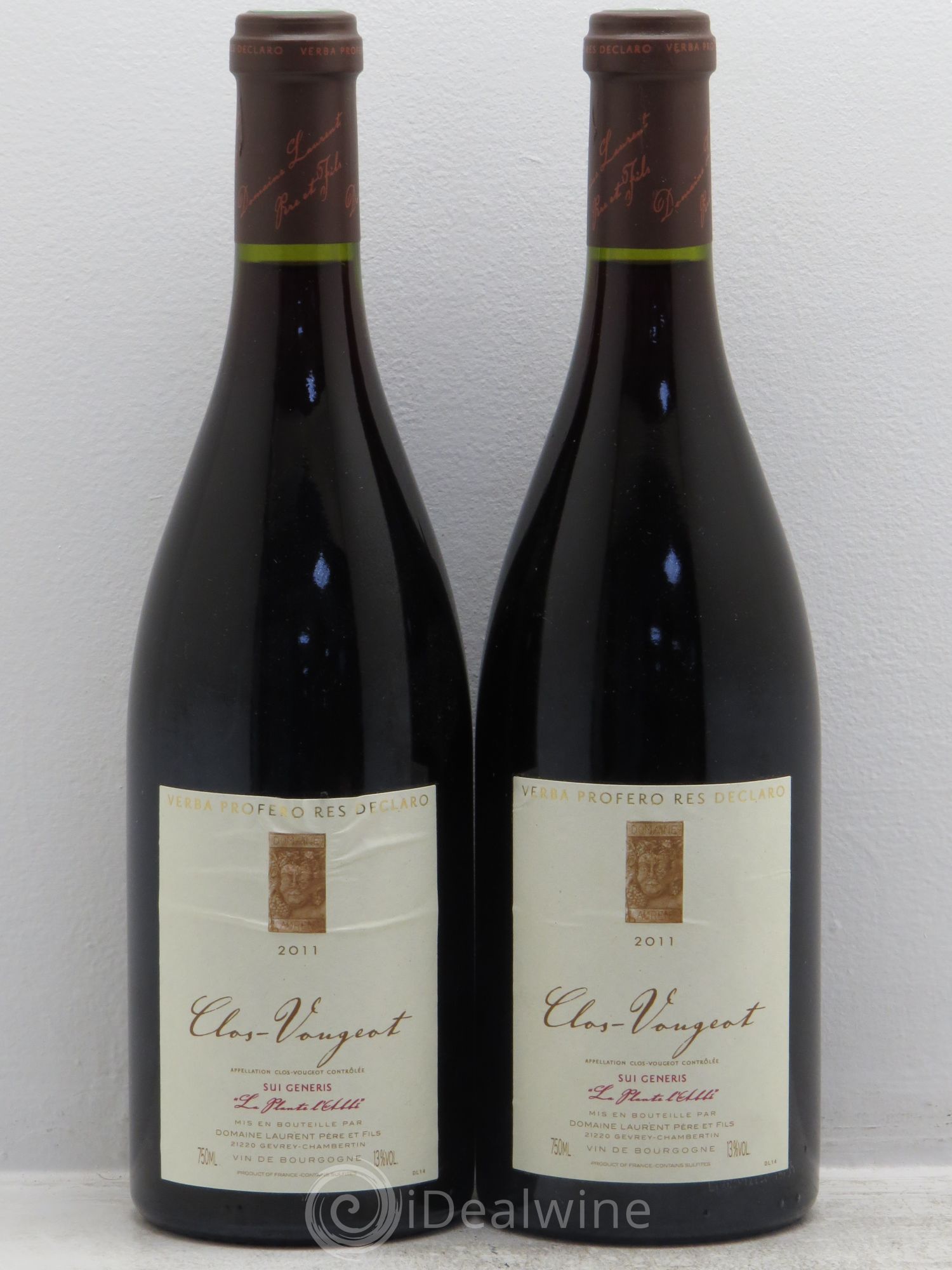 Clos de Vougeot Grand Cru Dominique Laurent Sui Generis 2011 - Lot de 2 bouteilles - 0