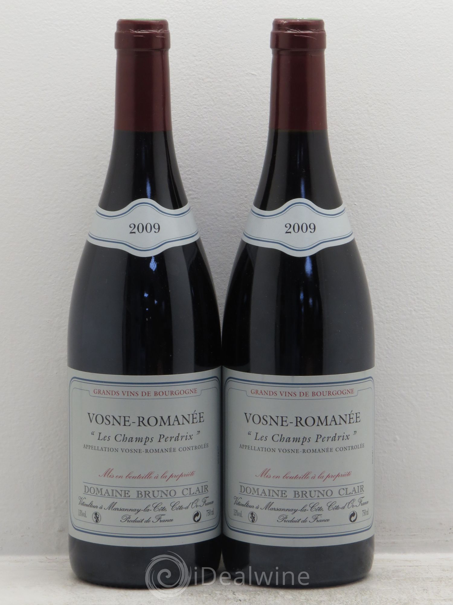 Vosne-Romanée Les Champs Perdrix Bruno Clair (Domaine) 2009 - Lot de 2 bouteilles - 0