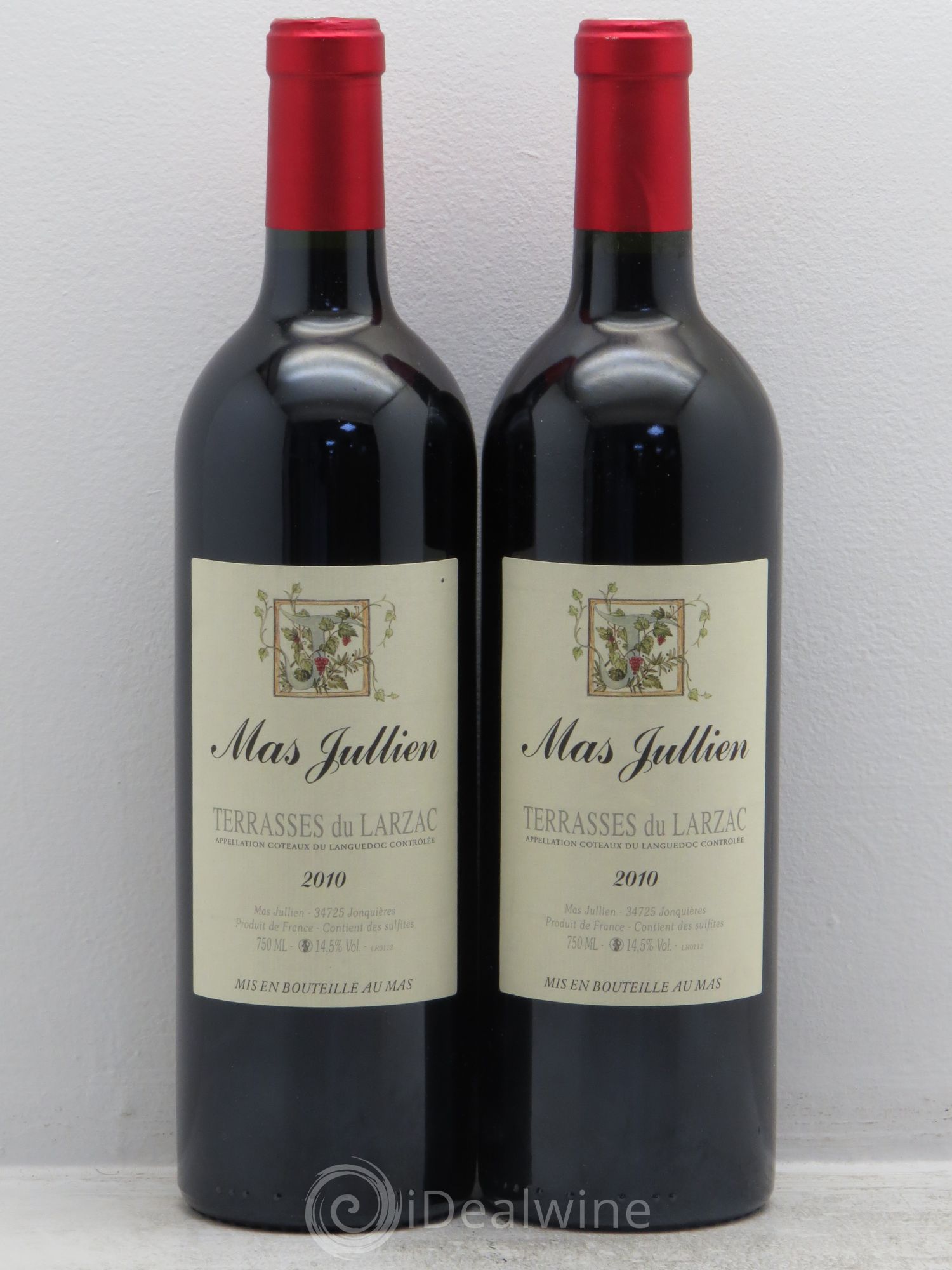 Terrasses du Larzac Mas Jullien Olivier Jullien 2010 - Lot de 2 bouteilles - 0