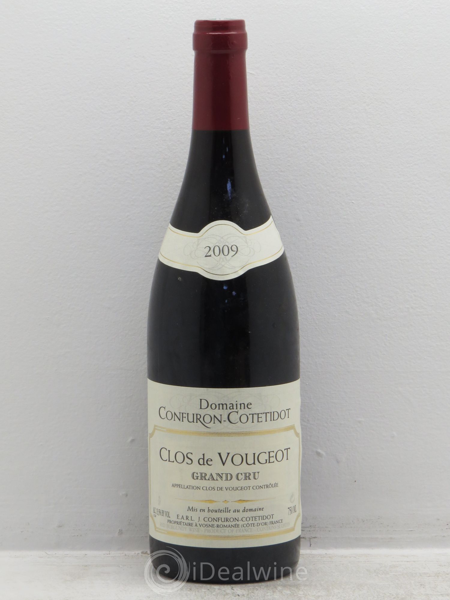 Clos de Vougeot Grand Cru Confuron-Cotetidot 2009 - Lot de 1 bouteille - 0