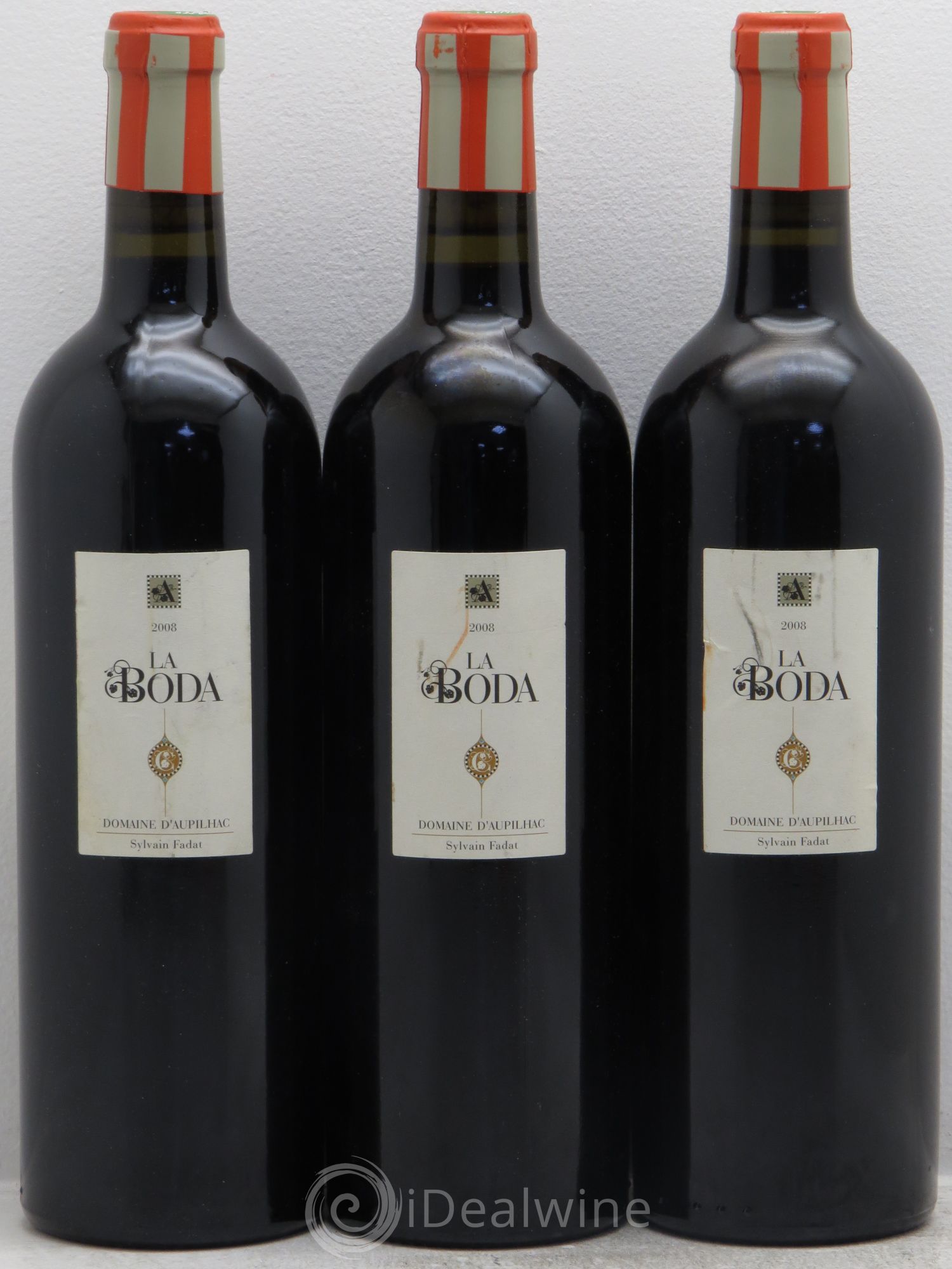 Languedoc Montpeyroux Aupilhac (Domaine d') La Boda Sylvain Fadat 2008 - Lot de 3 bouteilles - 0