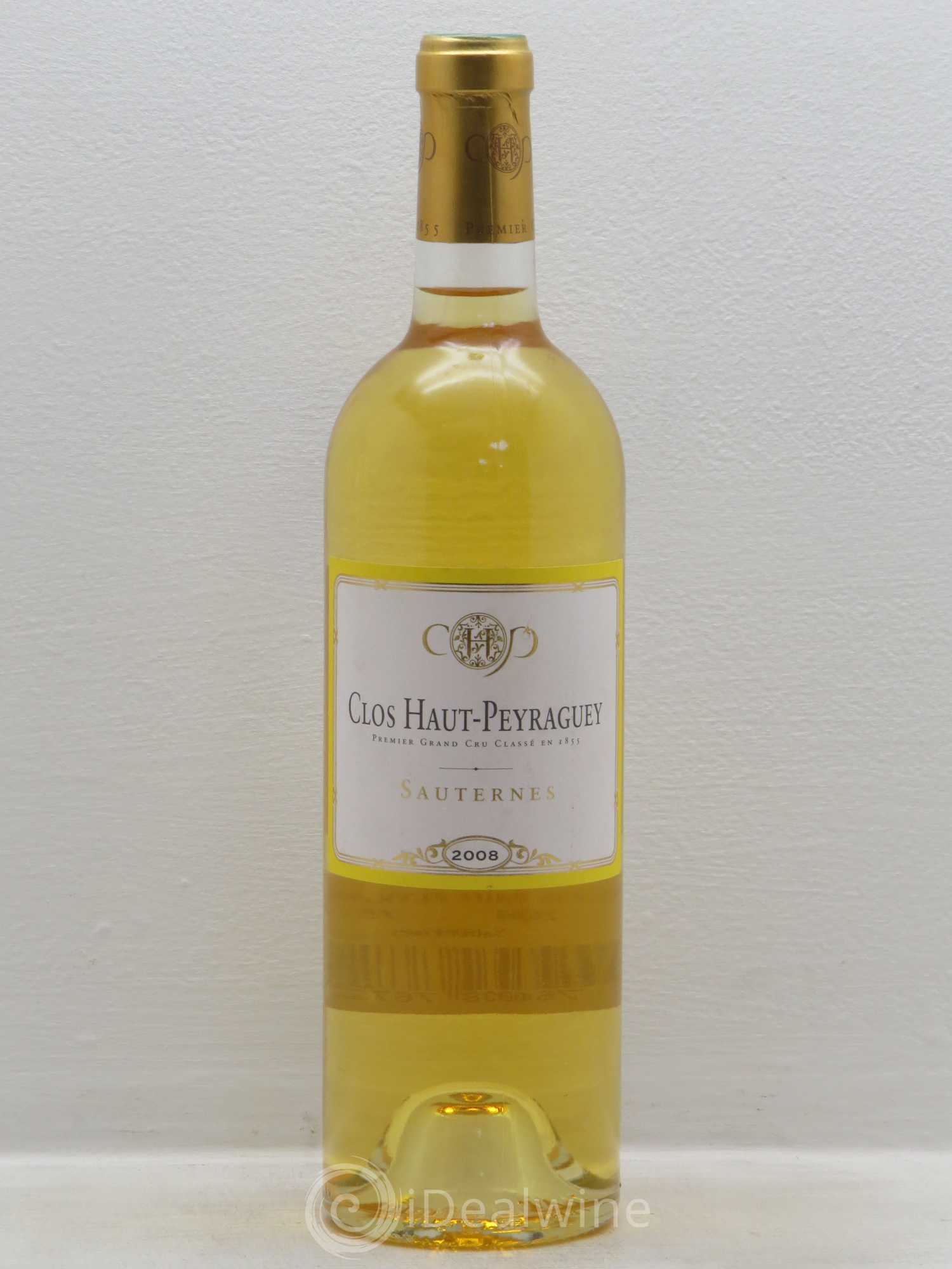 Clos Haut-Peyraguey 1er Grand Cru Classé (senza prezzo di riserva) 2008 - Lotto di 1 bottiglia - 0