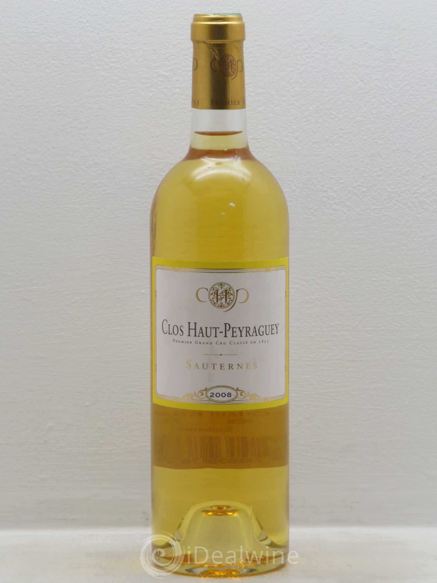 Clos Haut-Peyraguey 1er Grand Cru Classé (senza prezzo di riserva) 2008 - Lotto di 1 bottiglia - 0