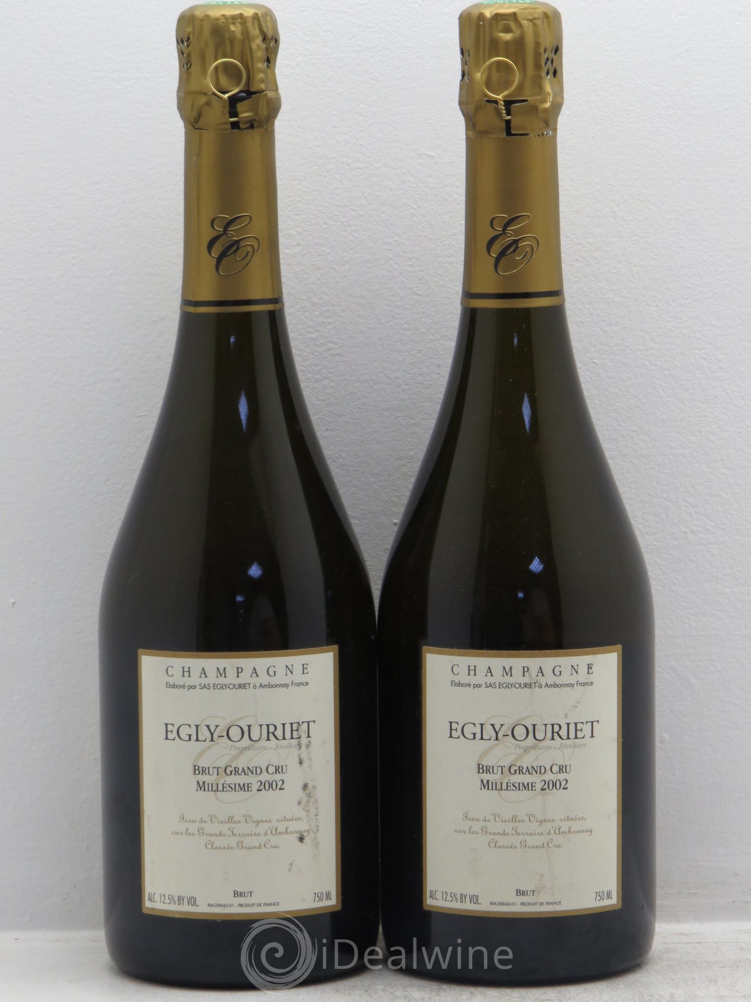 Champagne Egly-Ouriet 2002 - Posten von 2 Flaschen - 0