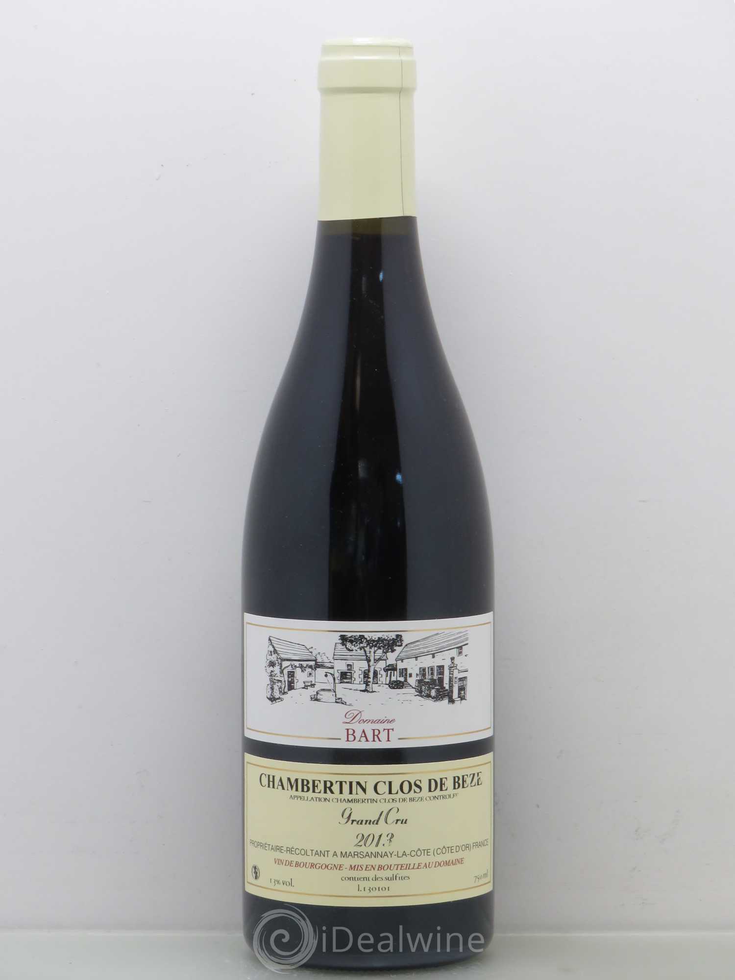 Chambertin Clos de Bèze Grand Cru Bart 2013 - Lot de 1 bouteille - 0